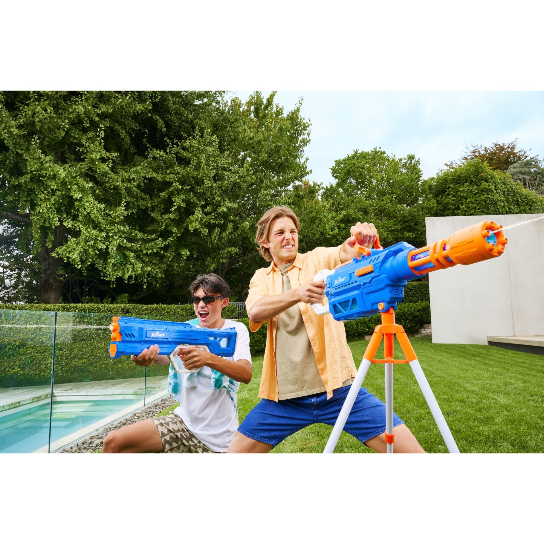 XSHOT Fast Fill Motorized Water Blaster for Kids Ages 8+, 1100ml Tank, 29ft Blast, Rechargeable Battery