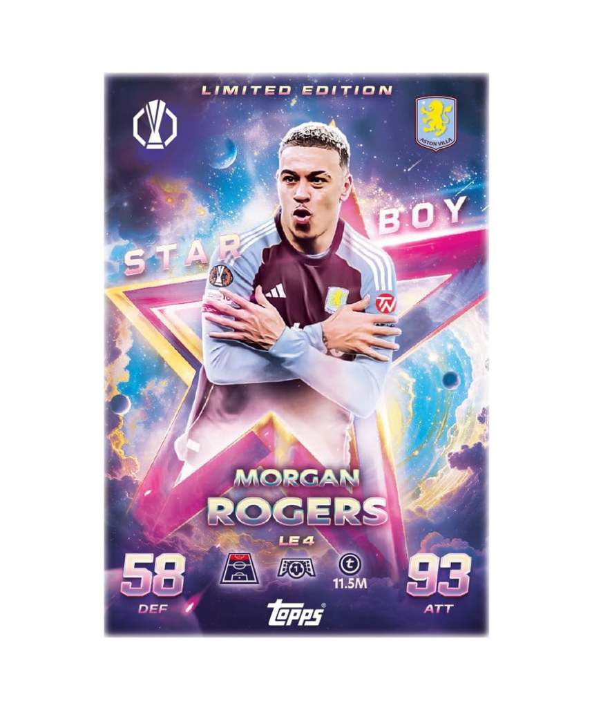 Topps Match Attax UCC 2025, 2026 Eco Pack Football Trading Cards with 36 Cards, Exclusive Star Boy and Graduates Limited Edition Cards, Official UEFA Licensed