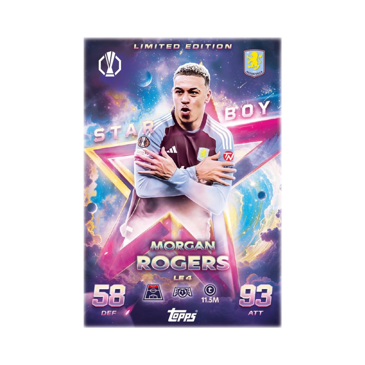 Topps Match Attax UCC 2025, 2026 Eco Pack Football Trading Cards with 36 Cards, Exclusive Star Boy and Graduates Limited Edition Cards, Official UEFA Licensed
