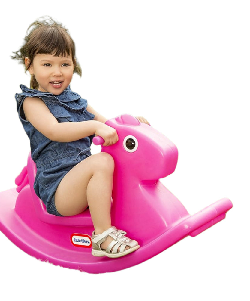 حصان هزاز من ليتل تايكس، لعبة ركوب متينة بمقابض سهلة الإمساك وقاعدة ثابتة، للعب النشط في الداخل والخارج للأطفال الصغار من سن 18 شهرًا إلى 5 سنوات، أحصنة هزازة