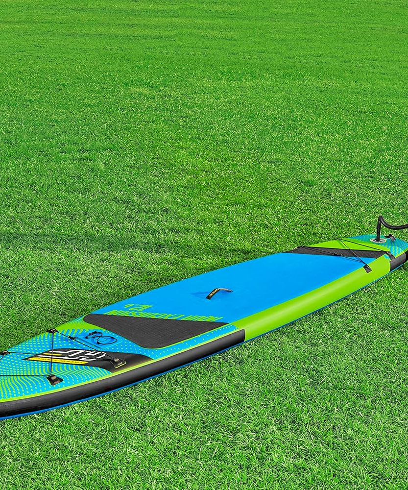 Bestway Hydro-Force Aqua Excursion Tech Inflatable Stand-Up Paddleboard Set with Paddle, Pump, Backpack & Leash – Adult 14+