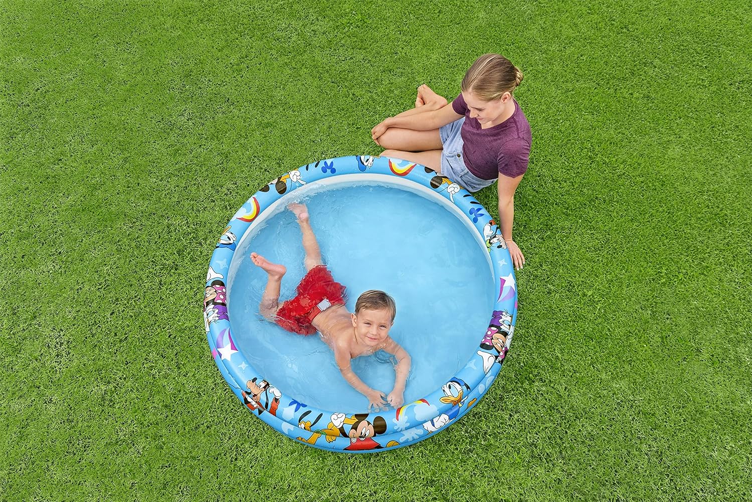 Bestway BWAY MICKEY POOL 3-RING 122X25