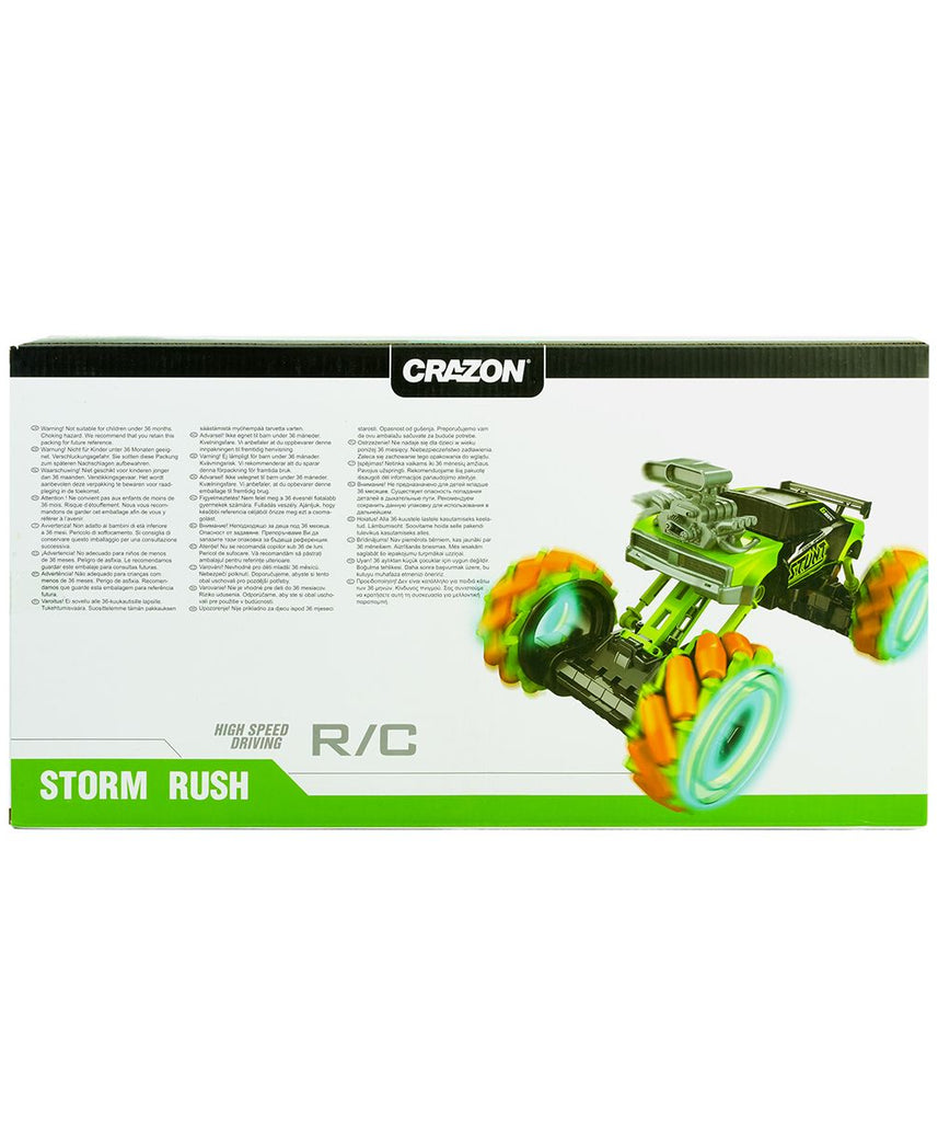 Crazon Stunt Off-Road RC Car 1:14 Scale, 360° Spin Drift Remote Control Car with 2.4GHz Controller, LED Lights, Rechargeable Battery, High-Speed RC Vehicle for Kids 3+ Years