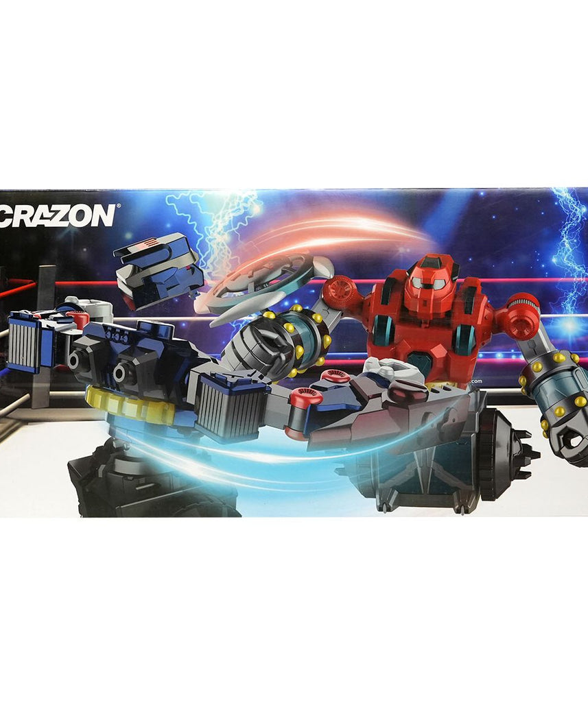 Crazon 2-Pack Battle Robots with Remote Control, Red & Blue, 3+