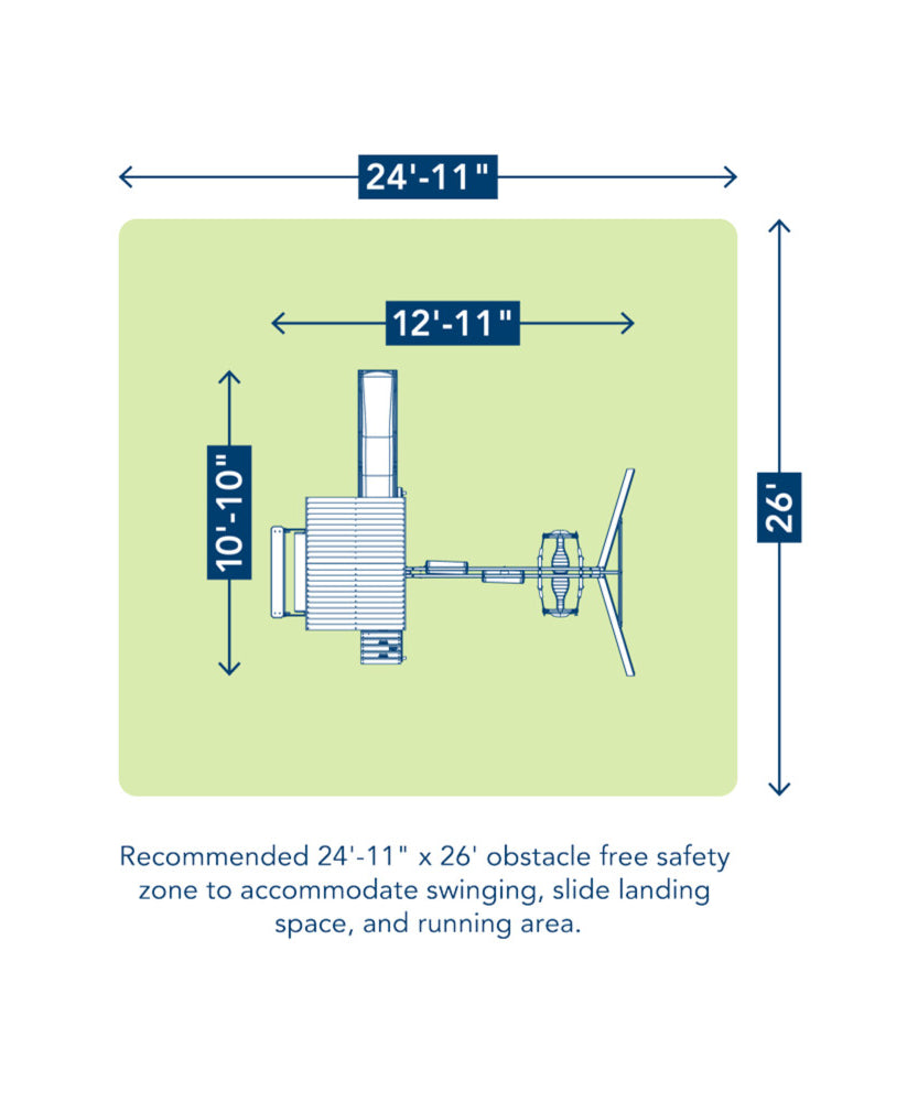 KidKraft Windale Fort Wooden Outdoor Swing Set, Playset with Clubhouse, Swings, High-Rail Wave Slide, Glider, Shaded Café Table and Bench, Multi-Level Backyard Play for Kids Ages 3 to 10