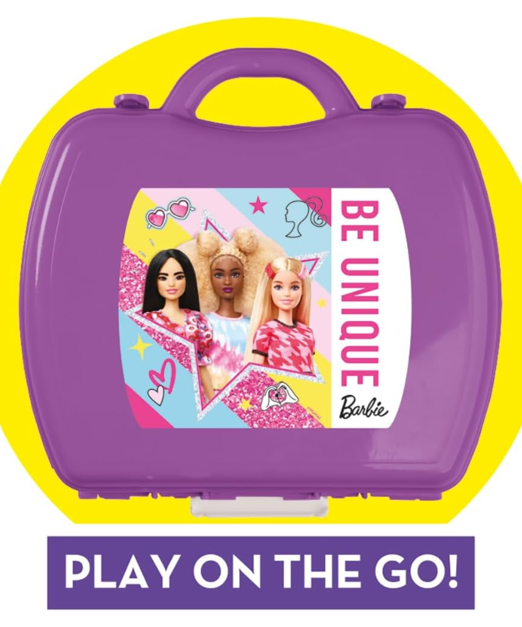 مجموعة ألعاب سينكو كرييشنز باربي للشعر والجمال، 10 قطع مع حقيبة حمل، لعبة لعب الأدوار مناسبة للأطفال من سن 3 سنوات فما فوق