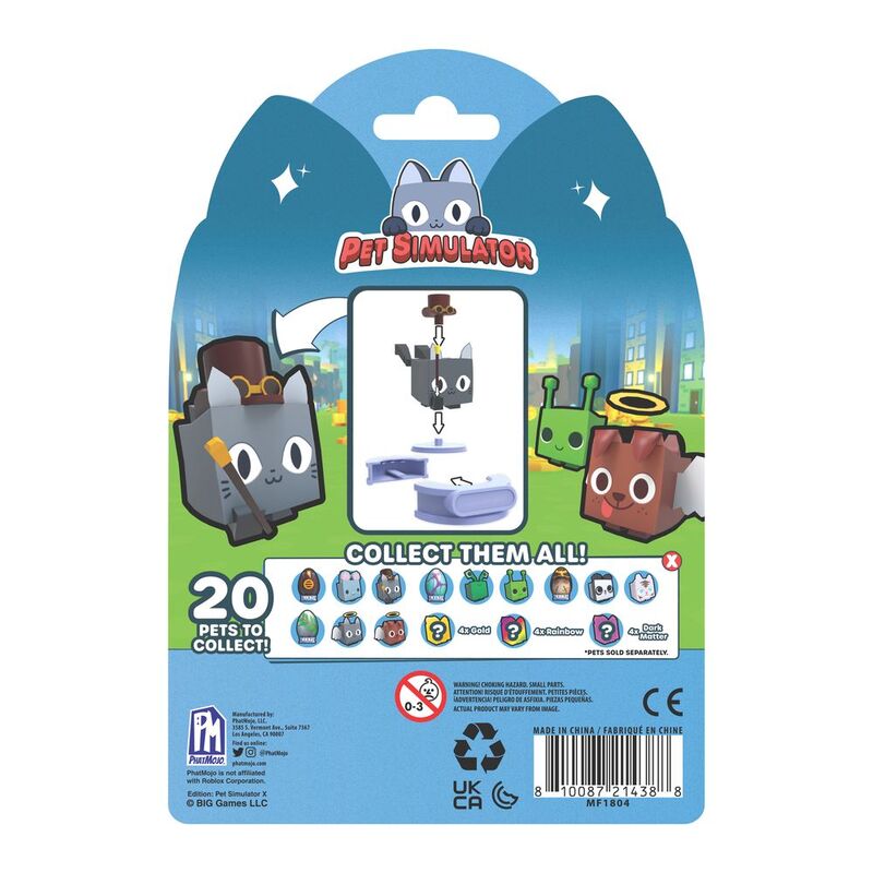 Pet Simulator X, Mystery Egg, Series 2, 1-Pack, 3-Inch Collectible, Randomized Pet Figure