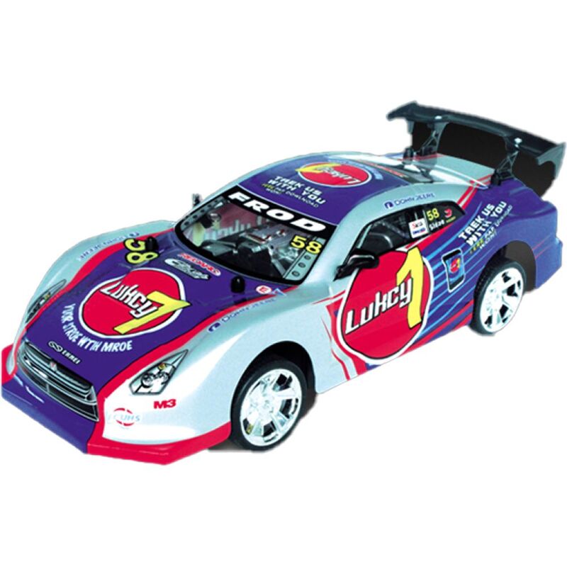 Crazon 1:18 2WD Remote Control Racing Car with Lights, USB Rechargeable RC Vehicle, Assorted Colors, 6+