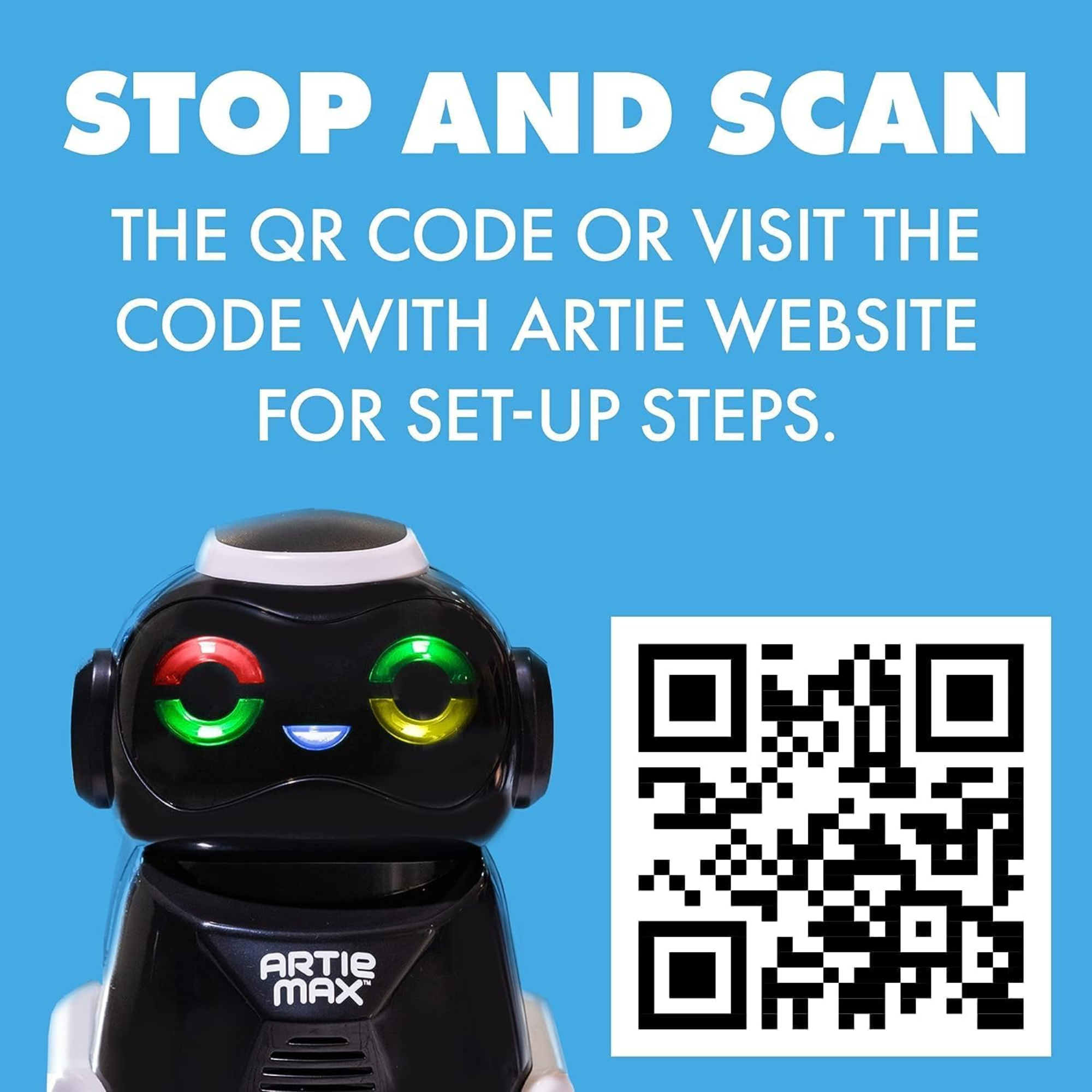 موارد التعلم أرتي ماكس، روبوت البرمجة، يُعلّم 5 لغات برمجة من خلال الرسم، لعبة تعليمية STEM للأعمار من 8 سنوات فما فوق