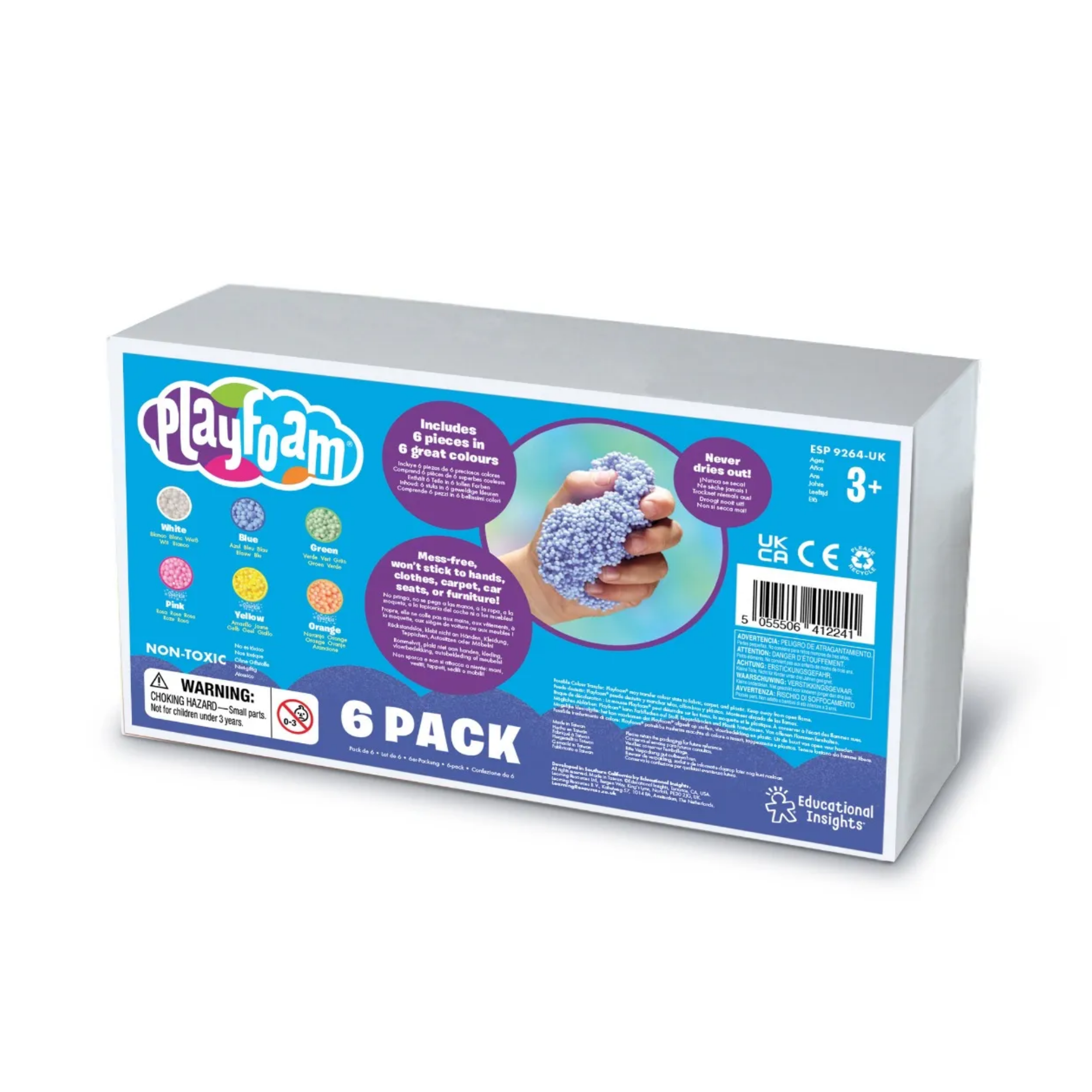 مجموعة بلاي فوم للطلاب من ليرنينج ريسورسز، رغوة لعب حسية للأطفال خالية من الفوضى، لا تجف أبدًا، لتنمية المهارات الحركية الدقيقة والإبداع، ليرنينج ريسورسز