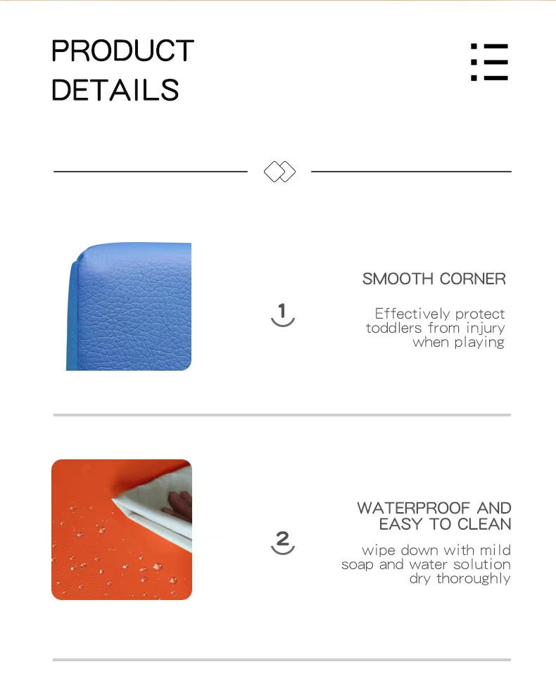 Supreme Fold Daycare Rest Mat 45 x 19 x 1 Inch, Foam Nap Mat for Kids Preschool Sleeping Mat, Waterproof Portable Sleeping Pad, Blue Grey, Ages 2+