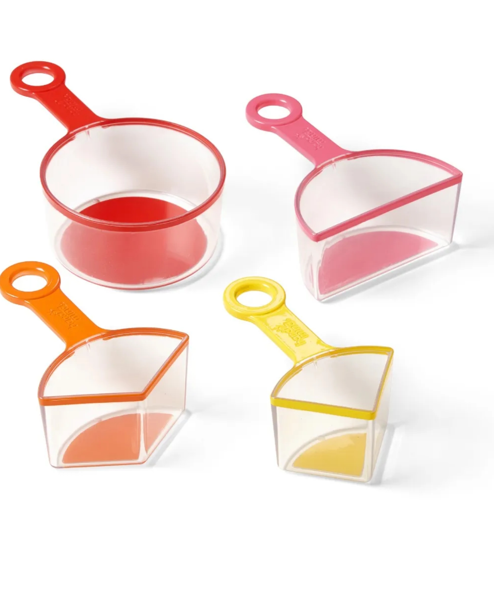 Learning Resources Rainbow Fraction Measuring Cups Set of 4 Visual Fraction Learning Tool for Kids Ages 3 Plus