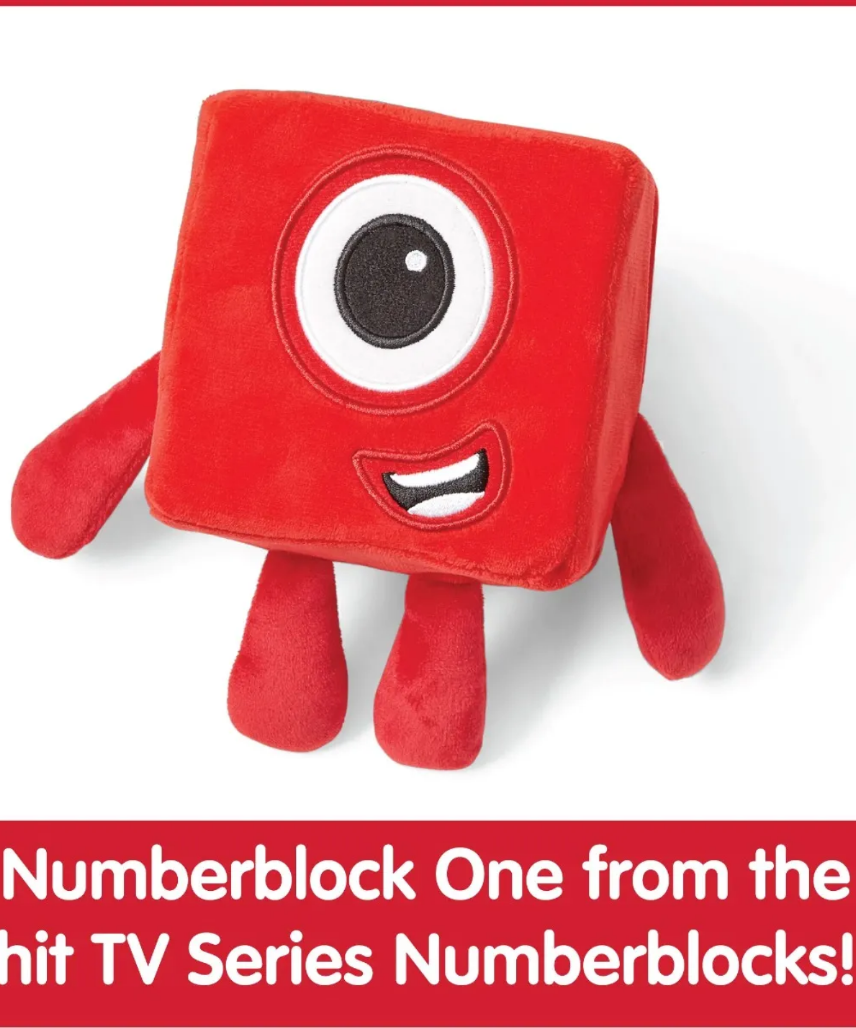 لعبة Numberblock One المحشوة من Learning Resources، رفيق تعليمي ناعم ومحبب، منتج مرخص رسميًا من Learning Resources