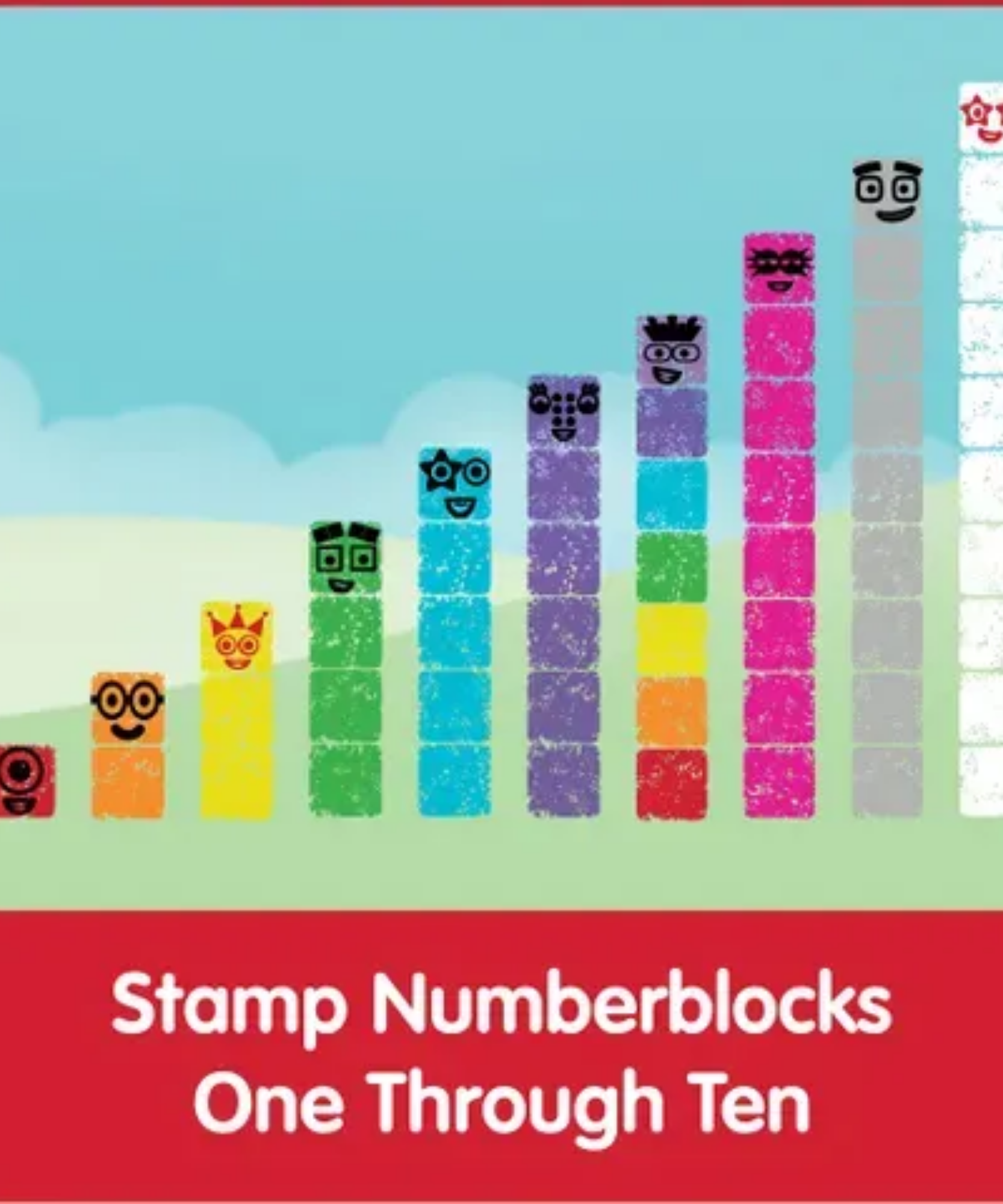 مجموعة أنشطة طوابع Numberblocks Stampoline Park من Learning Resources، ابتكر مغامرات Numberblocks الخاصة بك، مجموعة من 32 قطعة للفنون والحرف اليدوية للأطفال، مرخصة رسميًا من Learning Resources