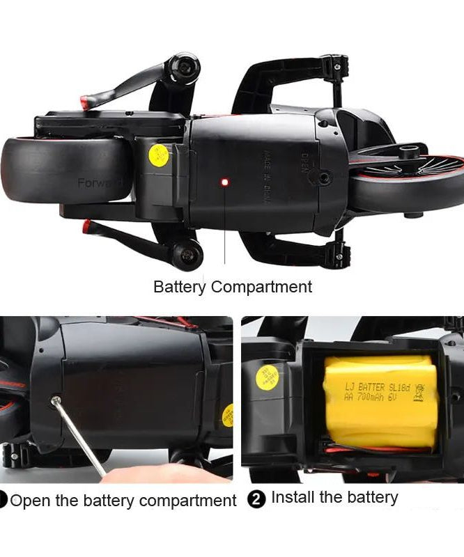 Crazon 1:18 High-Speed RC Motorcycle, Green, 2.4GHz Remote Control, Rechargeable Battery, 3+