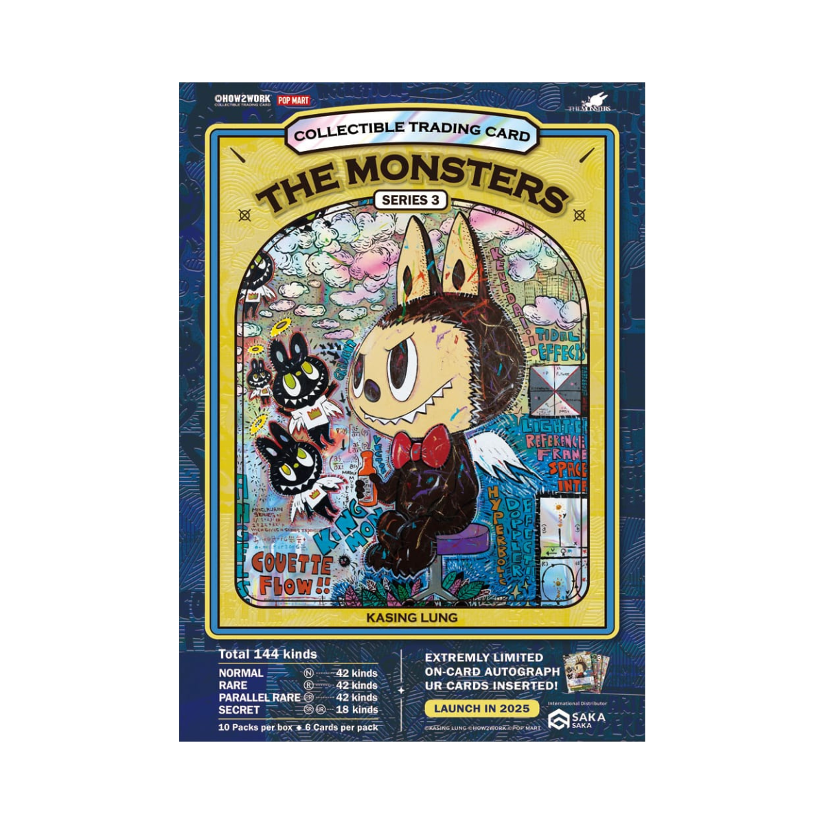How2Work The Monsters Series 3 Trading Card Packs Sealed in Limited Edition Collector Box