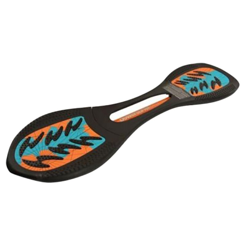 JD Bug Power Surfer Skateboard Blue Orange, Twist Propulsion, 3 Inch PU Wheels, Lightweight Plastic Frame, Fun Skateboard for Boys and Girls 8+