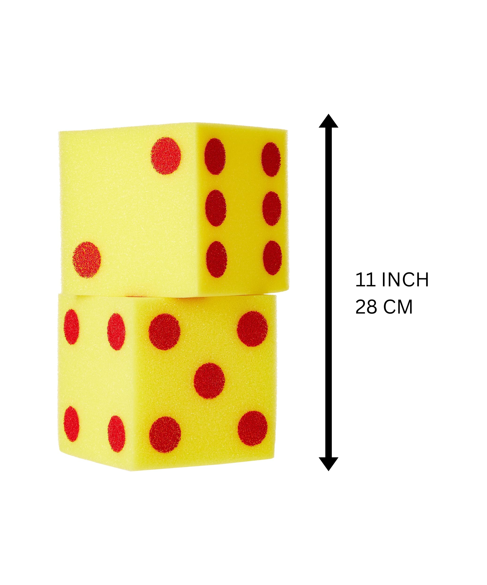 مكعبات النقاط الناعمة العملاقة من Learning Resources، مجموعة من 2 مكعب رغوي كبير الحجم لألعاب الرياضيات والأرقام المبكرة، للأعمار من 3 سنوات فما فوق