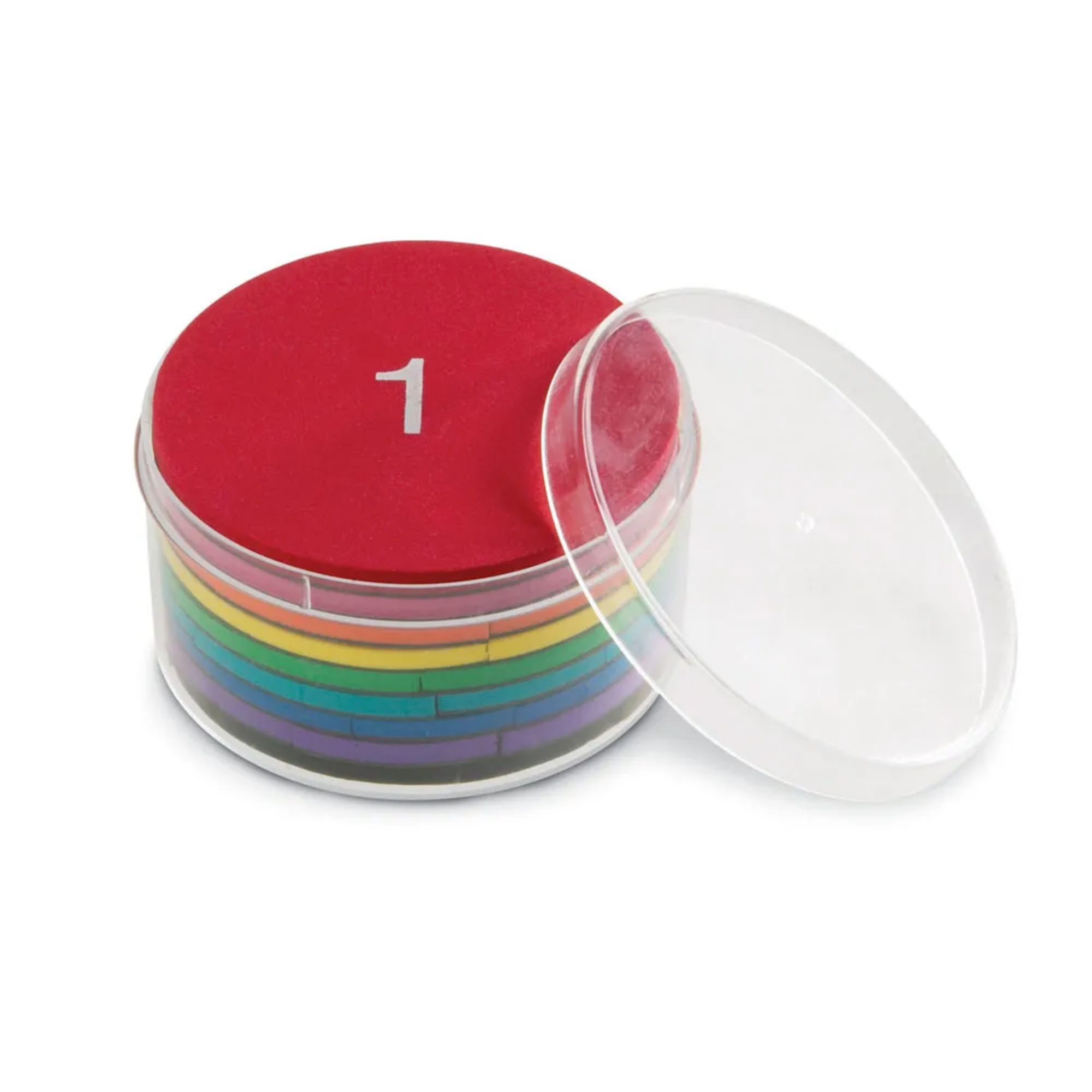 مجموعة دوائر قوس قزح من إسفنج مغناطيسي من Learning Resources، مجموعة تعلم الكسور للرياضيات العملية، مجموعة من 51 قطعة، للأعمار من 6 سنوات فما فوق