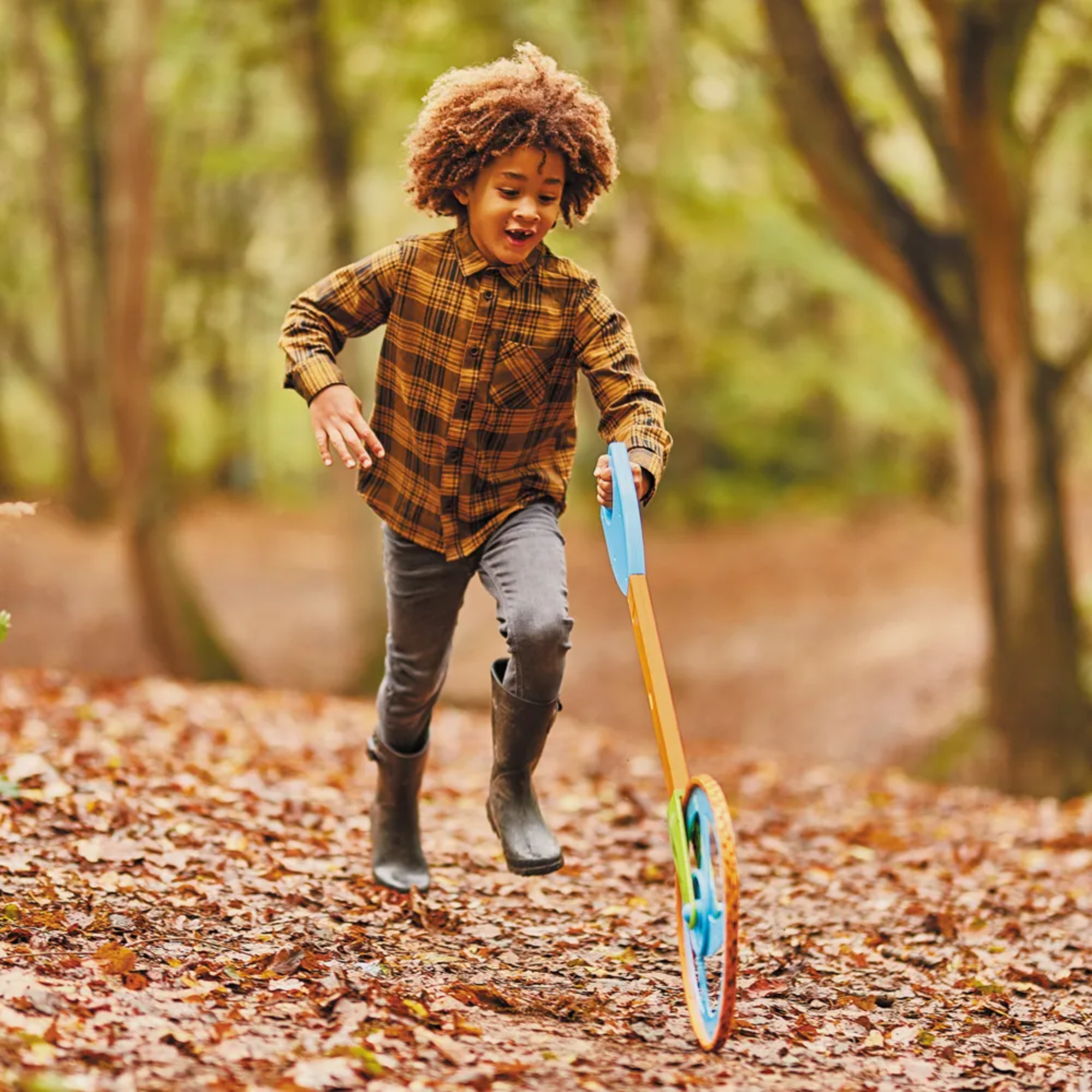Learning Resources 5-in-1 Outdoor Measure-Mate, Versatile Measuring Tools for Kids, Ideal for Outdoor Learning, Ages 4+, Includes Mesh Bag and Stickers