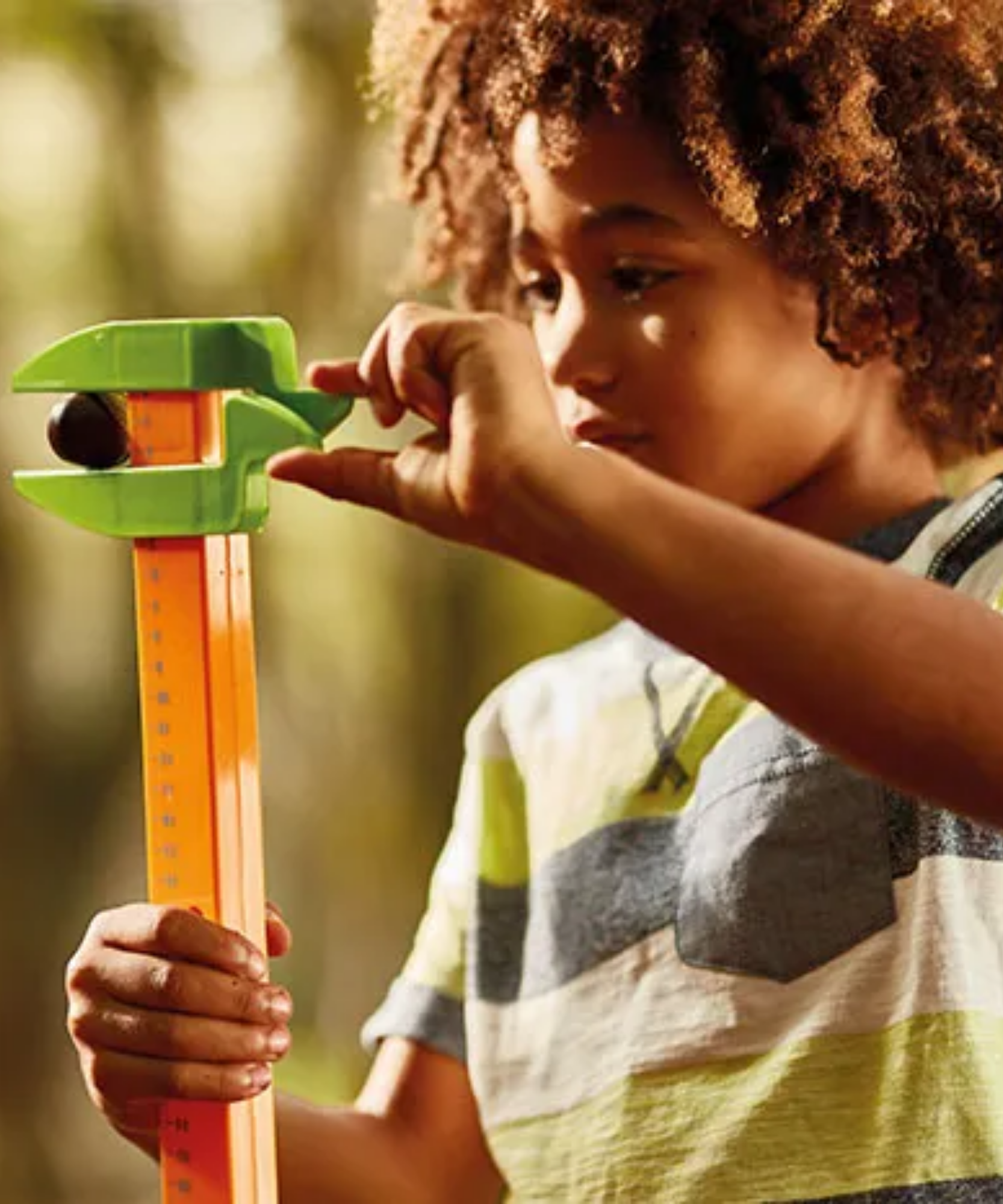 Learning Resources 5-in-1 Outdoor Measure-Mate, Versatile Measuring Tools for Kids, Ideal for Outdoor Learning, Ages 4+, Includes Mesh Bag and Stickers