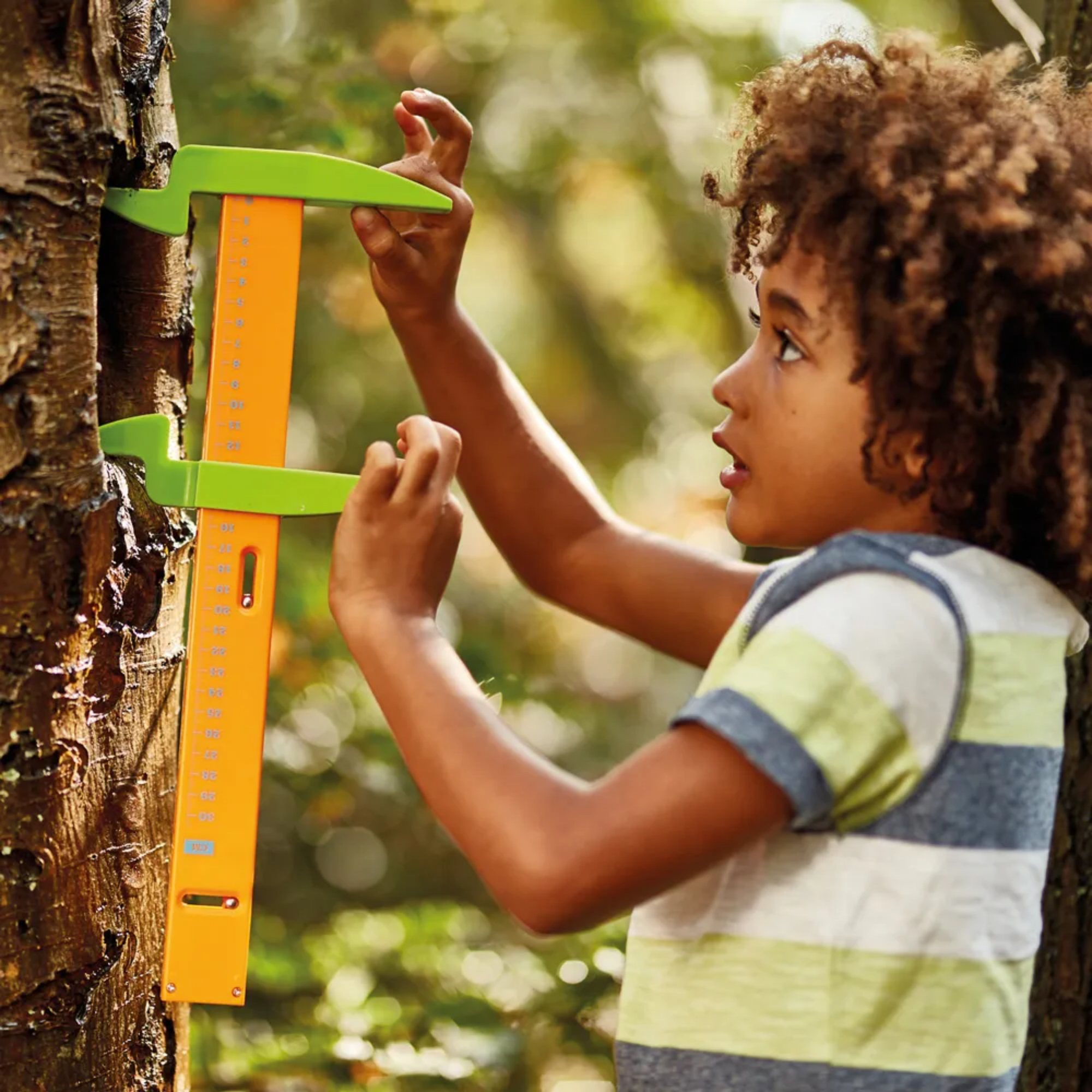 Learning Resources 5-in-1 Outdoor Measure-Mate, Versatile Measuring Tools for Kids, Ideal for Outdoor Learning, Ages 4+, Includes Mesh Bag and Stickers