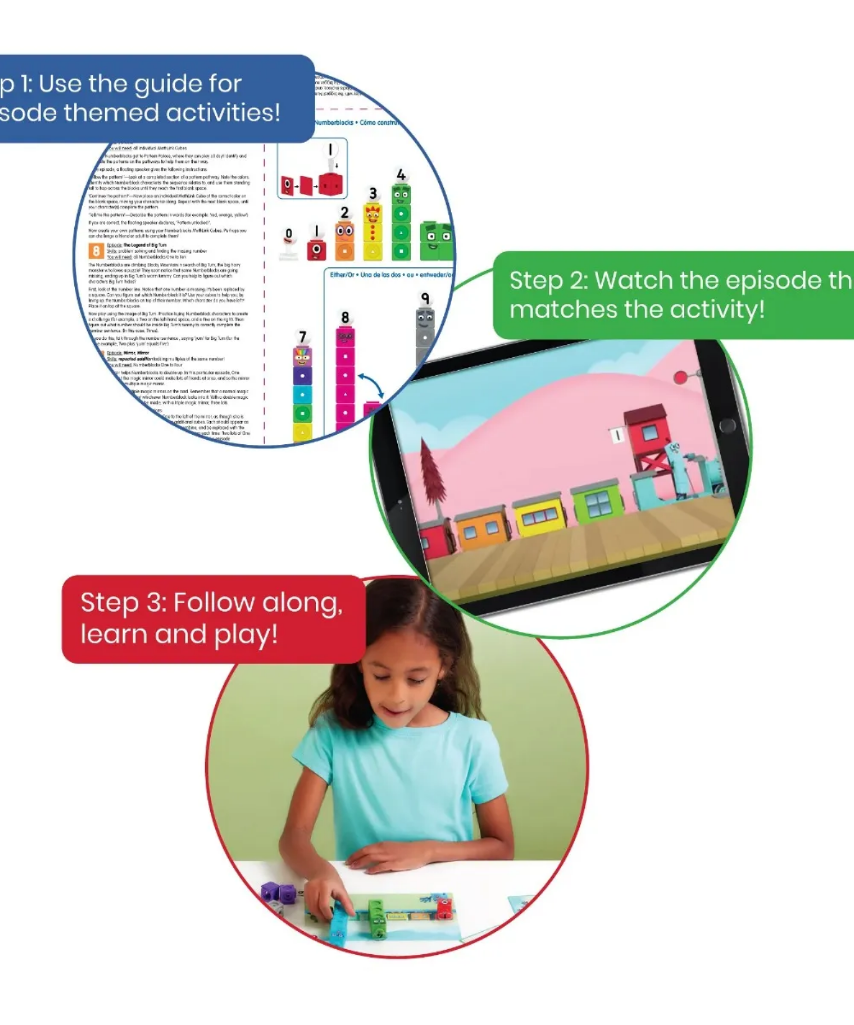 Learning Resources MathLink Cubes Numberblocks 1-10 Activity Set, Build Numberblocks Characters, Learn Early Maths Skills, Includes Zero, Activity Cards, and More