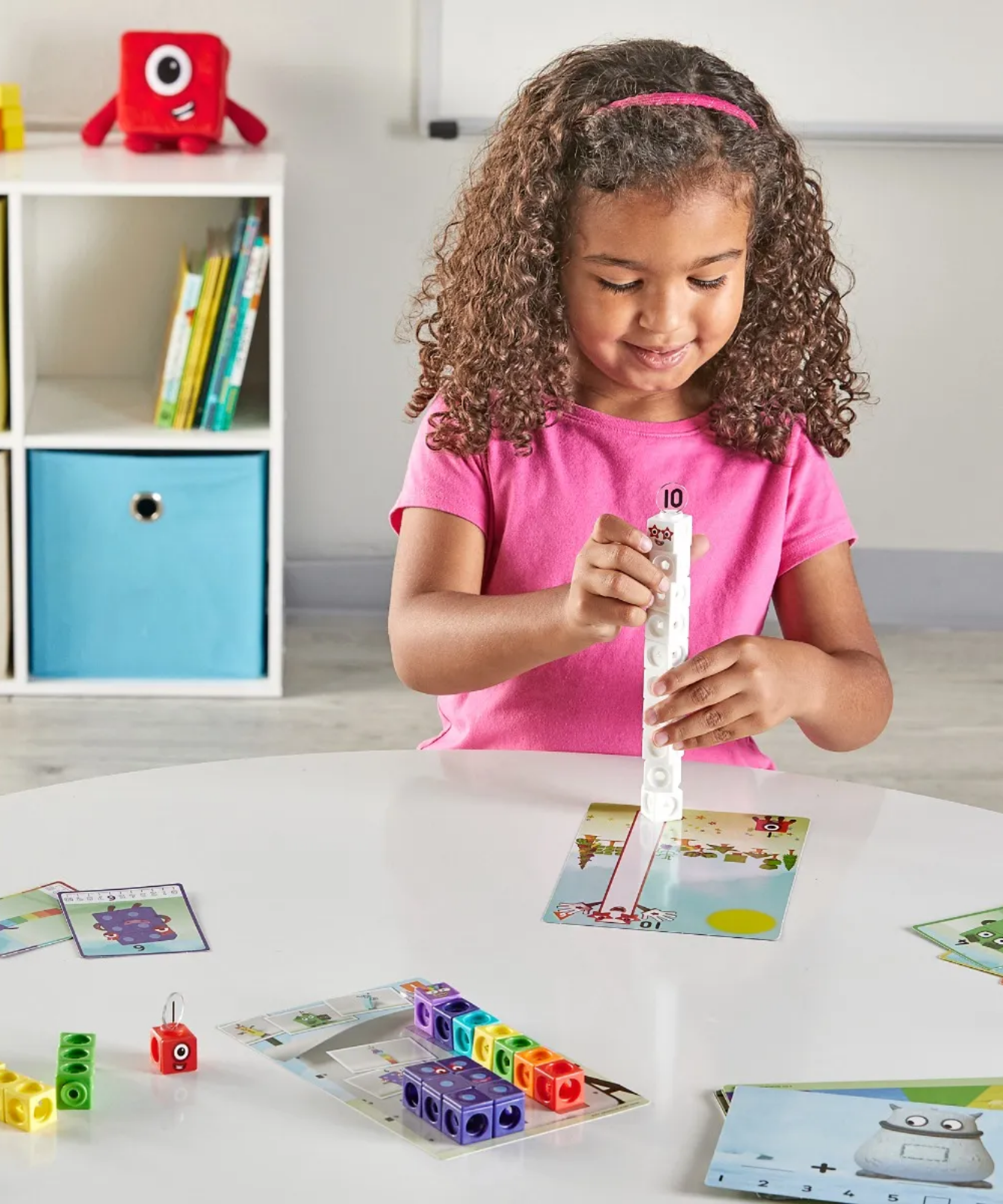 Learning Resources MathLink Cubes Numberblocks 1-10 Activity Set, Build Numberblocks Characters, Learn Early Maths Skills, Includes Zero, Activity Cards, and More