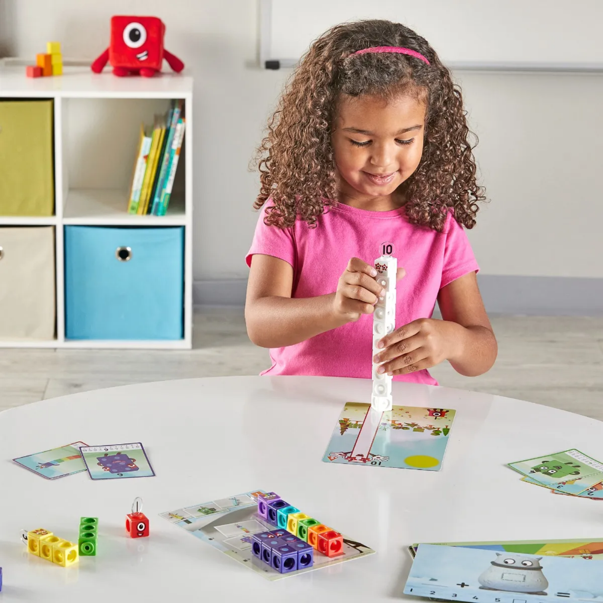 Learning Resources MathLink Cubes Numberblocks 1-10 Activity Set, Build Numberblocks Characters, Learn Early Maths Skills, Includes Zero, Activity Cards, and More
