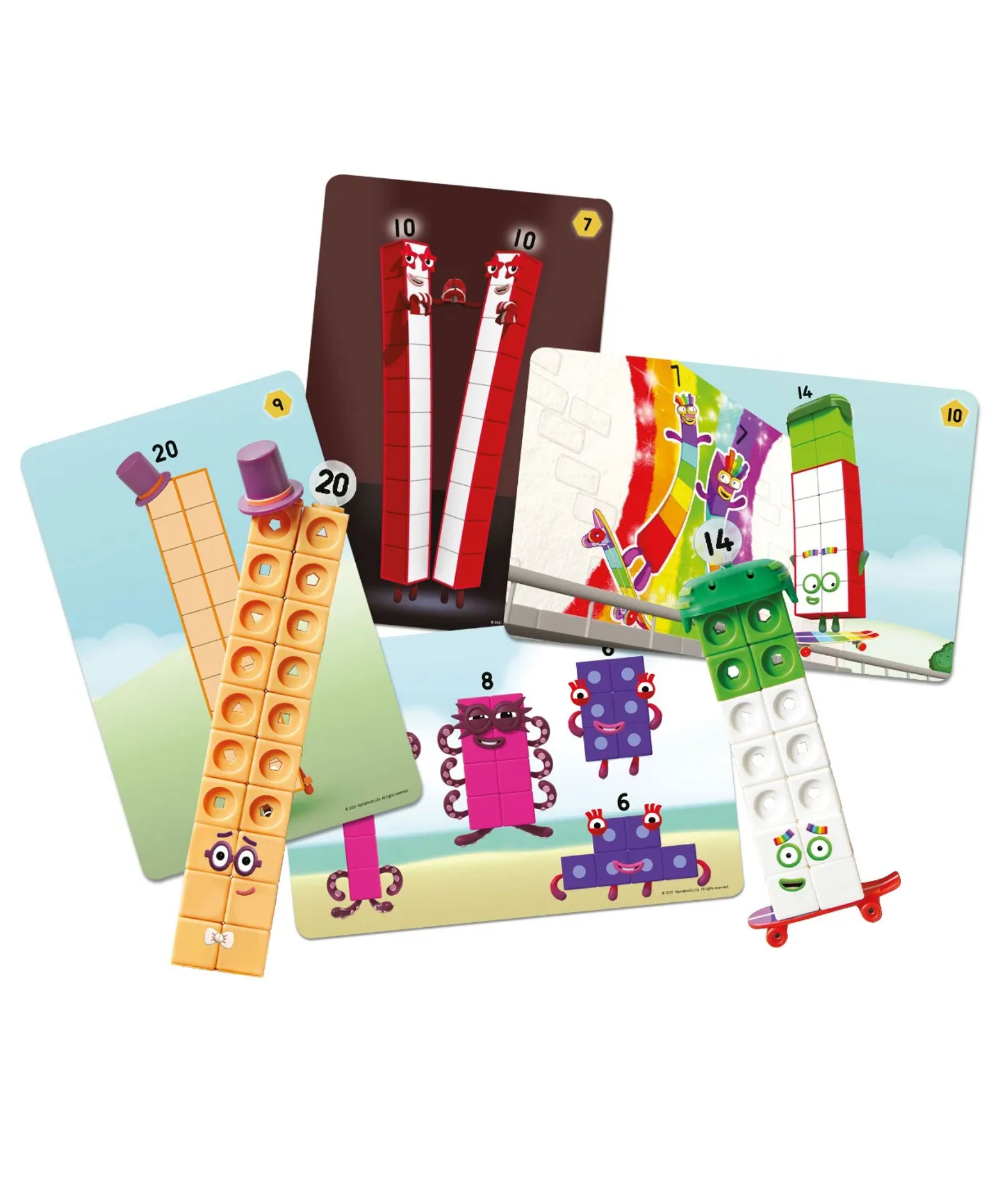 مجموعة أنشطة MathLink Cubes Numberblocks 11-20 من Learning Resources، لبناء مكعبات الأرقام، واستكشاف مهارات الرياضيات المبكرة، و30 نشاطًا ممتعًا، وتتضمن ملحقات وبطاقات شخصيات والمزيد