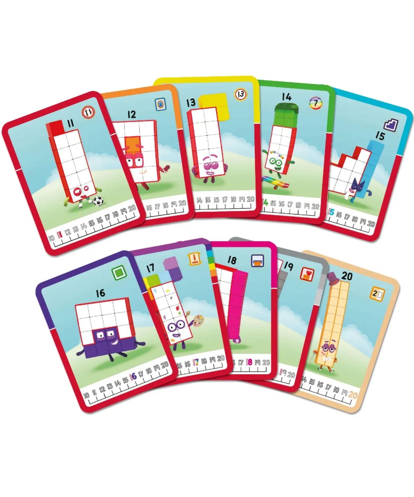 مجموعة أنشطة MathLink Cubes Numberblocks 11-20 من Learning Resources، لبناء مكعبات الأرقام، واستكشاف مهارات الرياضيات المبكرة، و30 نشاطًا ممتعًا، وتتضمن ملحقات وبطاقات شخصيات والمزيد