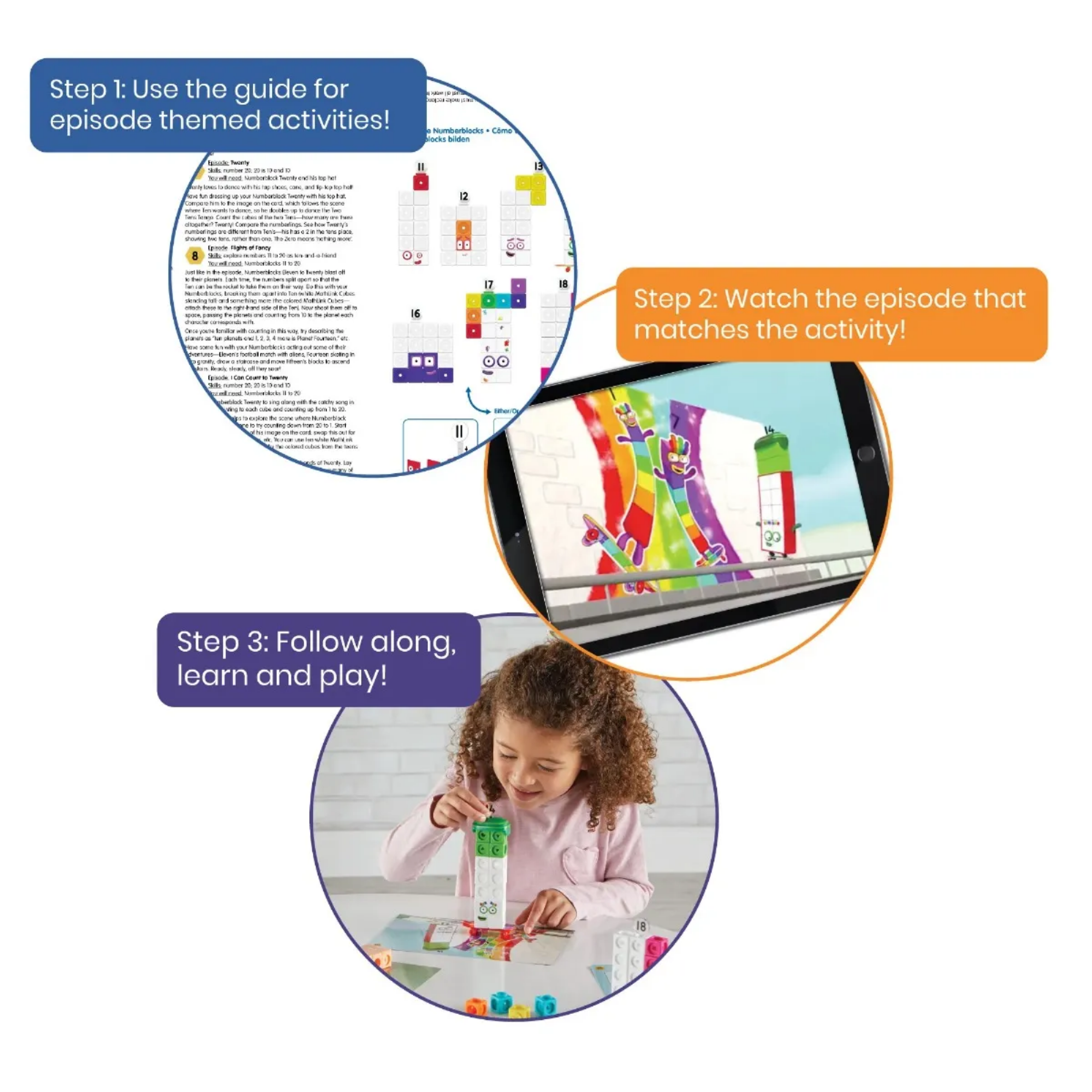 مجموعة أنشطة MathLink Cubes Numberblocks 11-20 من Learning Resources، لبناء مكعبات الأرقام، واستكشاف مهارات الرياضيات المبكرة، و30 نشاطًا ممتعًا، وتتضمن ملحقات وبطاقات شخصيات والمزيد