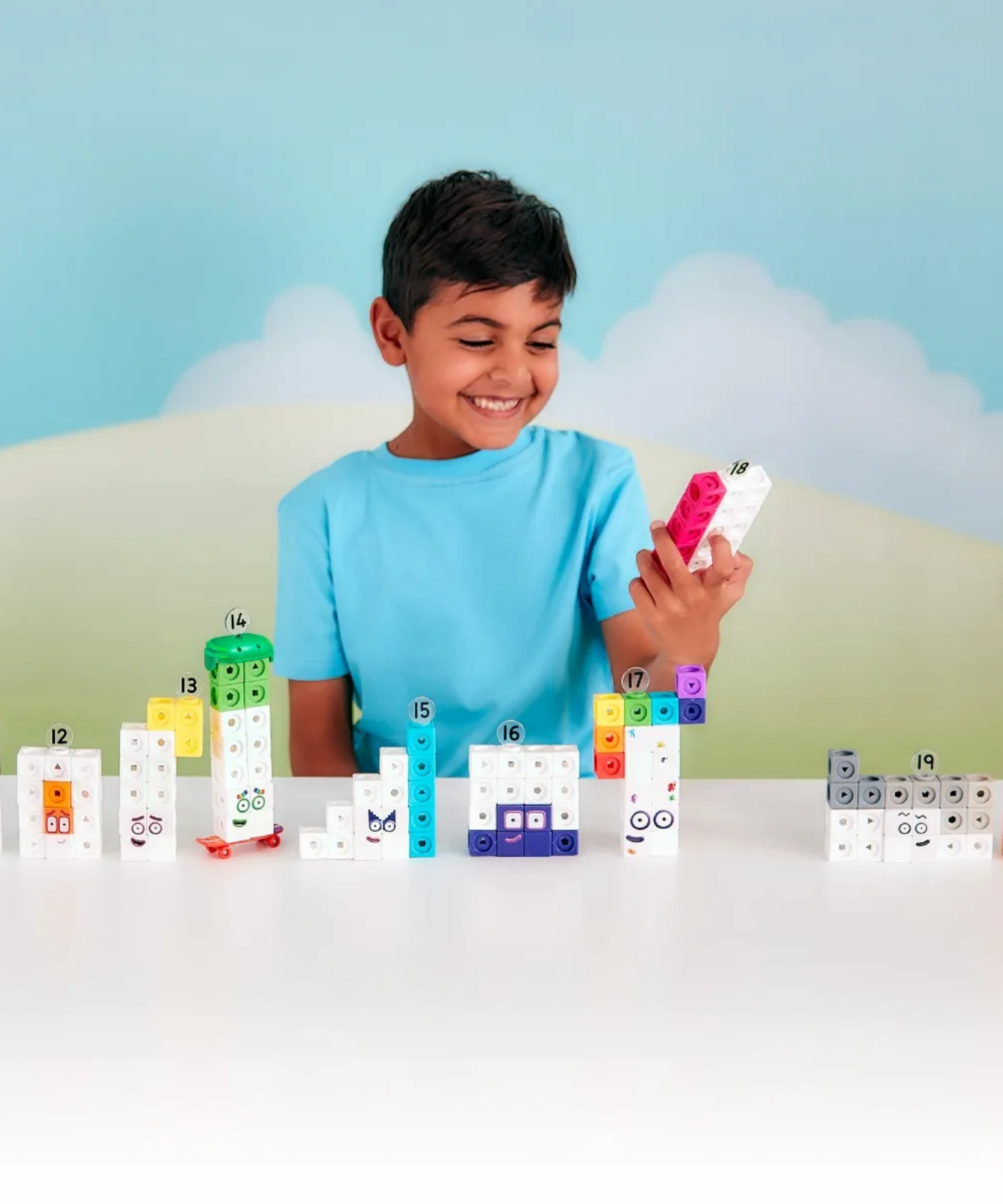 مجموعة أنشطة MathLink Cubes Numberblocks 11-20 من Learning Resources، لبناء مكعبات الأرقام، واستكشاف مهارات الرياضيات المبكرة، و30 نشاطًا ممتعًا، وتتضمن ملحقات وبطاقات شخصيات والمزيد