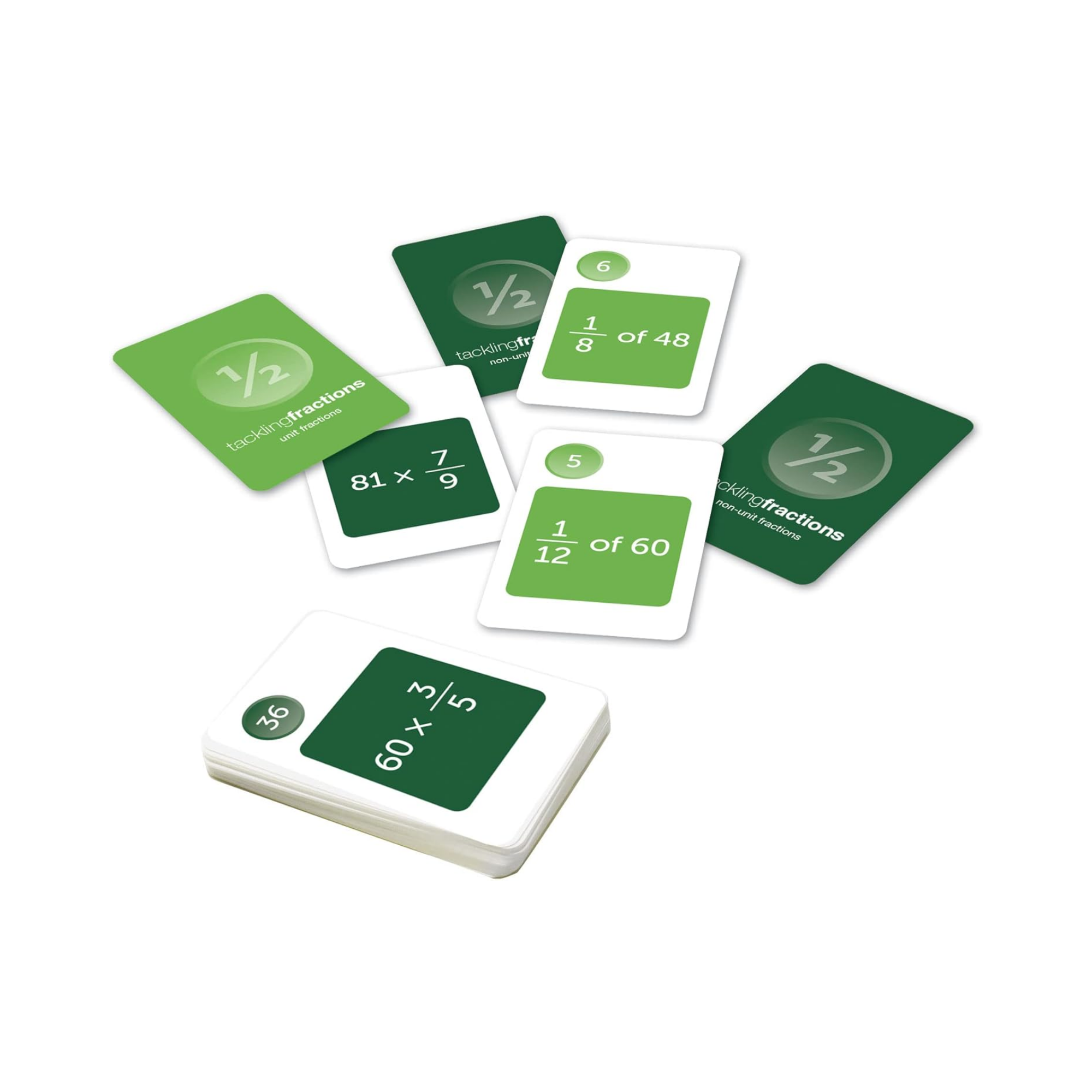 مجموعة أدوات الطلاب لمعالجة الكسور، لعبة بطاقات ممتعة للكسور، تعلم الرياضيات للأطفال، 84 بطاقة ودليل للمعلم، للأعمار من 6 سنوات فما فوق