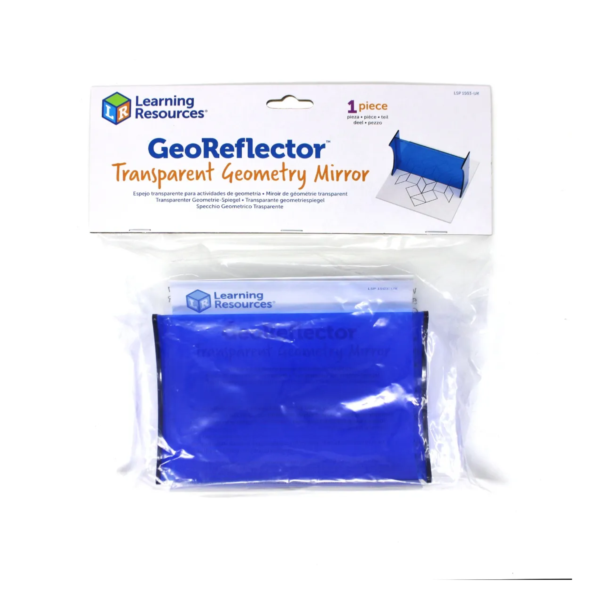Learning Resources GeoReflector Mirror, Hands-On Geometry Tool, Ages 6+, Explore Symmetry & Reflections