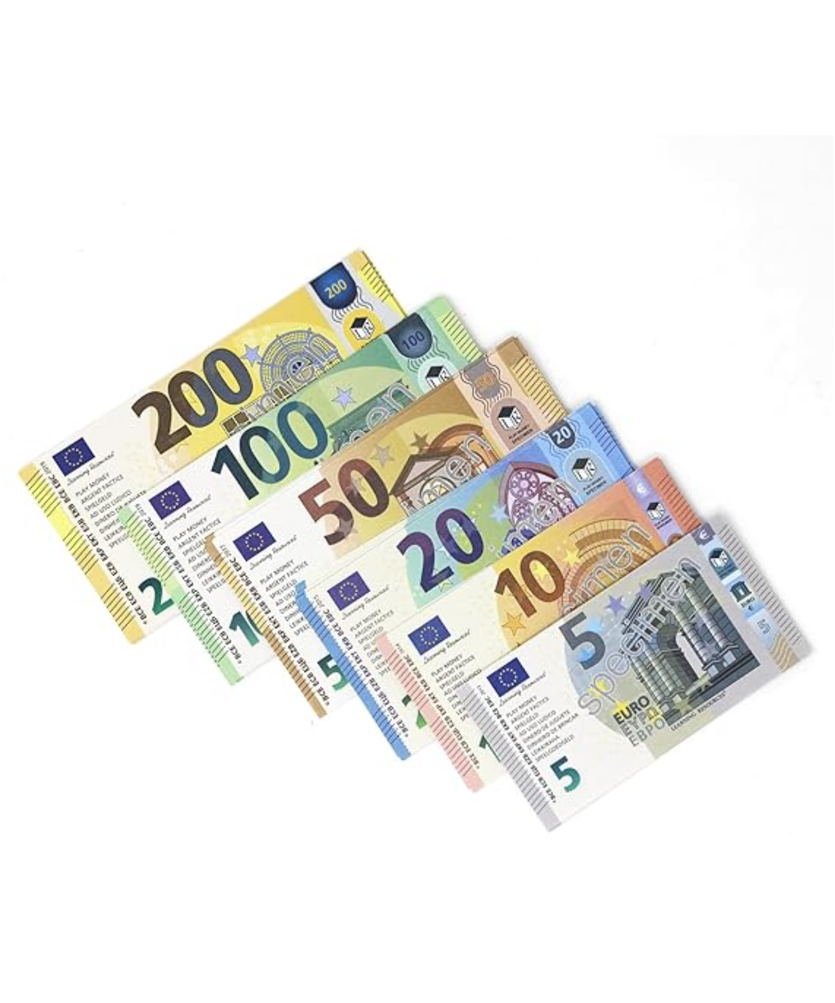 Learning Resources Euro Money Pack, 60 Realistic Notes, Ages 5+, Hands-On Money Recognition & Math Skills