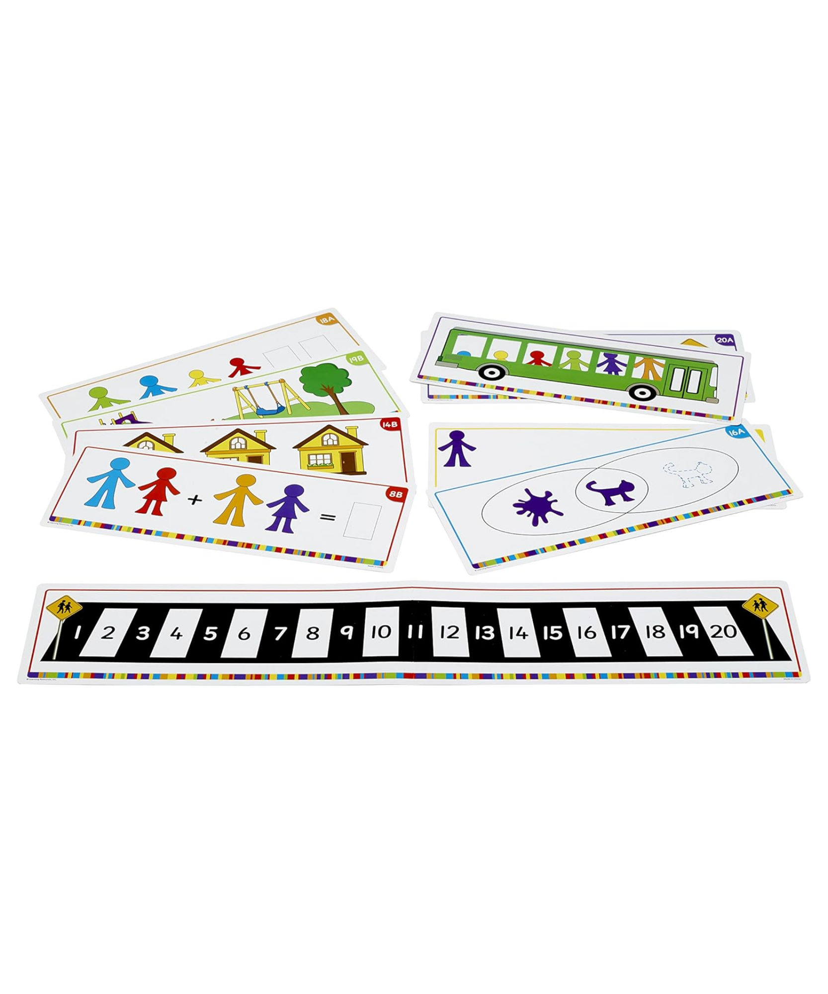 موارد التعلم - بطاقات أنشطة عدادات العائلة "كل شيء عني" (مجموعة من 21 بطاقة)، مهارات الرياضيات والفرز المبكرة، أنشطة خالية من اللغة للأطفال، للاستخدام مع عدادات "كل شيء عني" (مجموعة من 72 بطاقة)، للأعمار من 3 سنوات فما فوق