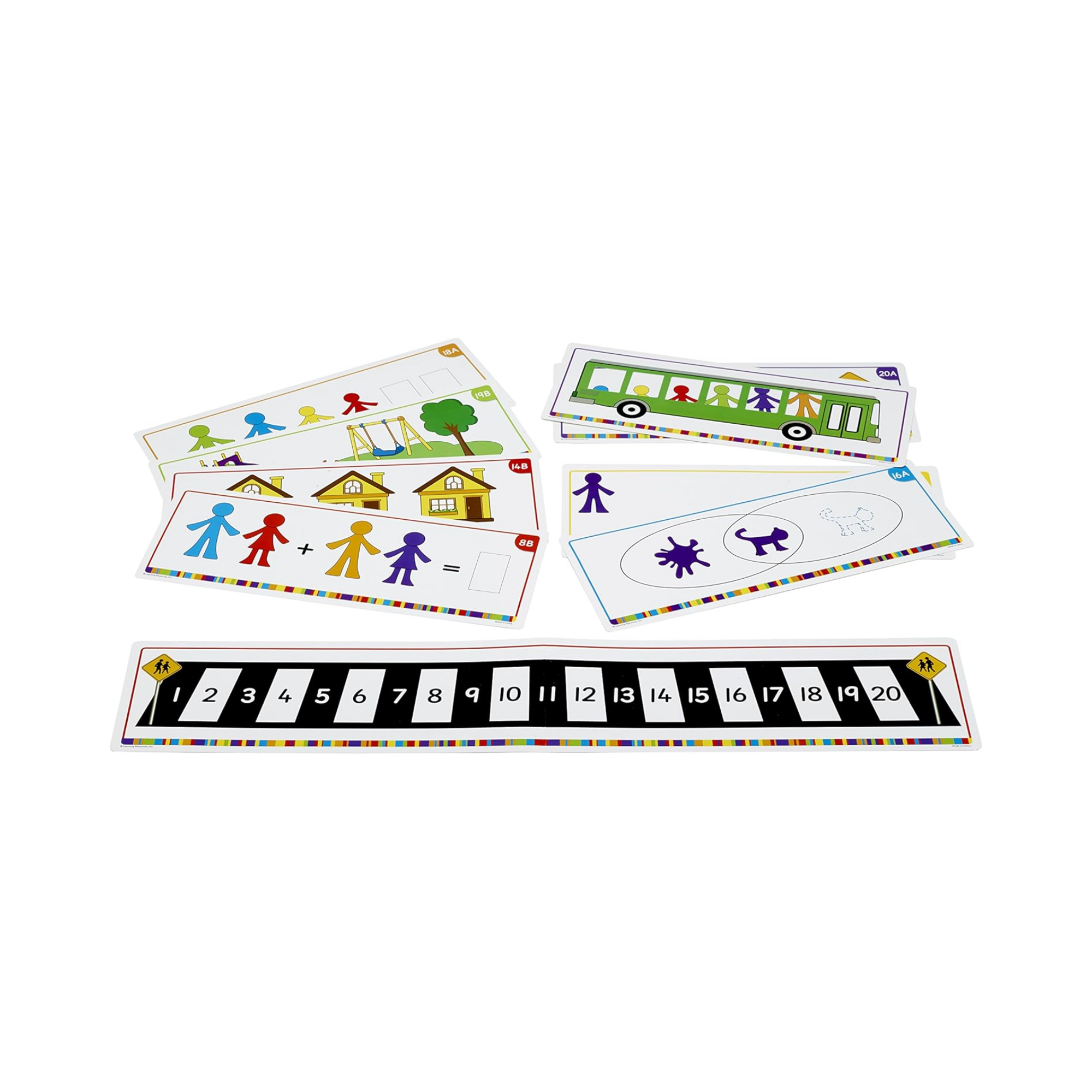 موارد التعلم - بطاقات أنشطة عدادات العائلة "كل شيء عني" (مجموعة من 21 بطاقة)، مهارات الرياضيات والفرز المبكرة، أنشطة خالية من اللغة للأطفال، للاستخدام مع عدادات "كل شيء عني" (مجموعة من 72 بطاقة)، للأعمار من 3 سنوات فما فوق