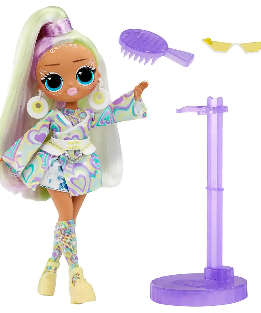 LOL Surprise OMG Sunshine Makeover Fashion Doll Sunrise, Color-Changing Hair and Fashions, Stylish Accessories, Articulated Doll for Kids Ages 5-8