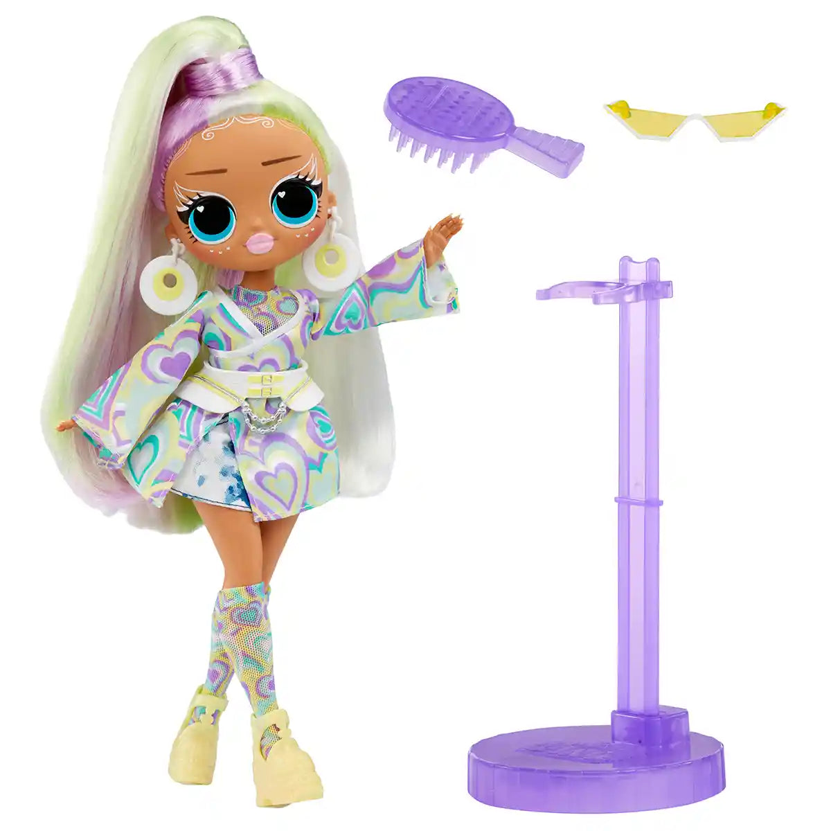 LOL Surprise OMG Sunshine Makeover Fashion Doll Sunrise, Color-Changing Hair and Fashions, Stylish Accessories, Articulated Doll for Kids Ages 5-8