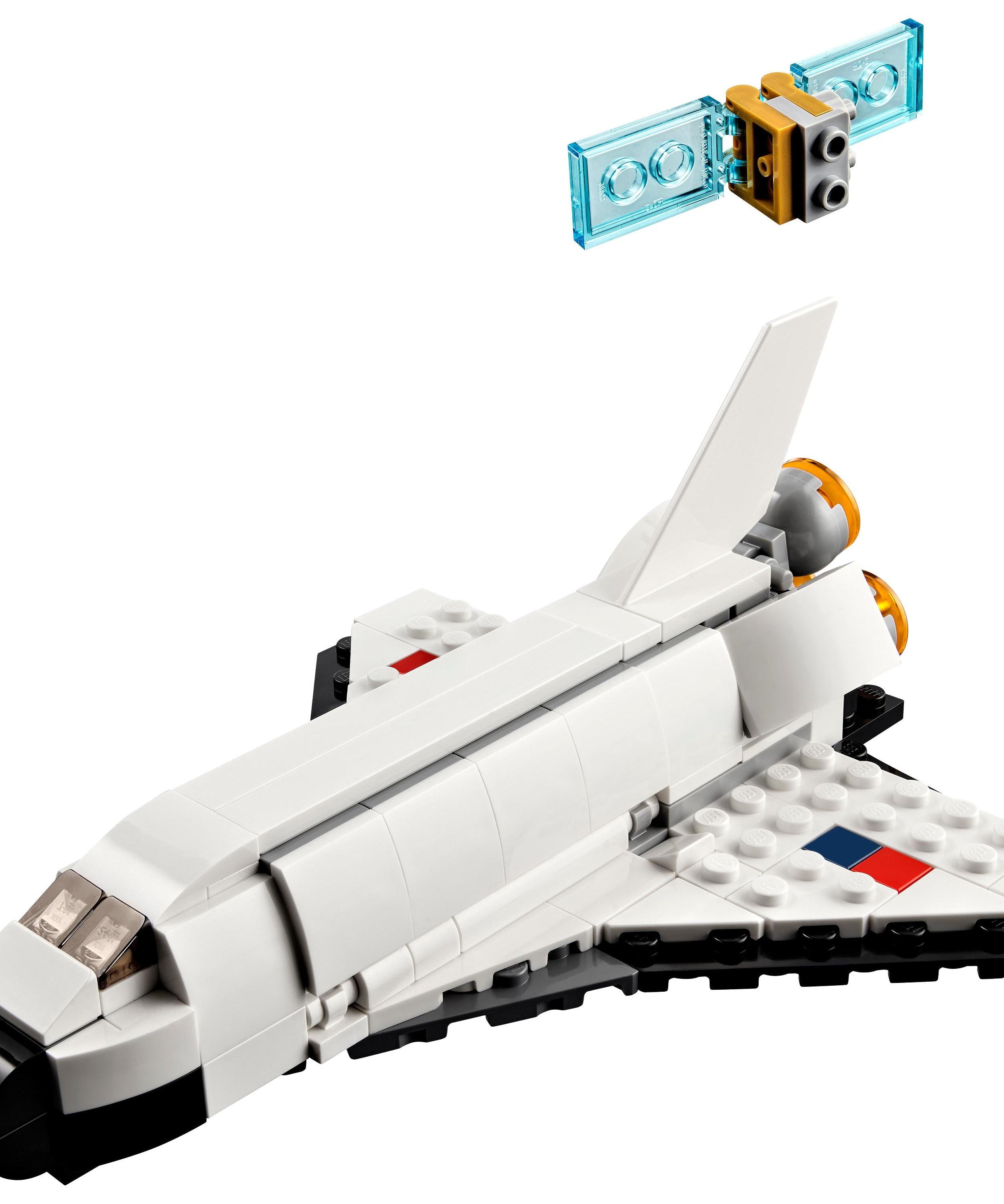 LEGO Creator 31134 Space Shuttle 3-in-1 Rebuildable Space Toy for Kids 6+ Boys & Girls