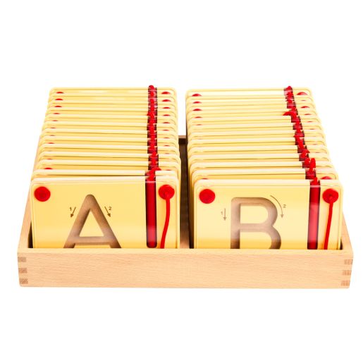 VIGA Magnetic Writing Board Uppercase Letters Set, Wooden Alphabet Learning Toy, 26 Pieces, Pre Writing Practice, Fine Motor Skills, Montessori Style Educational Toy, Ages 3+