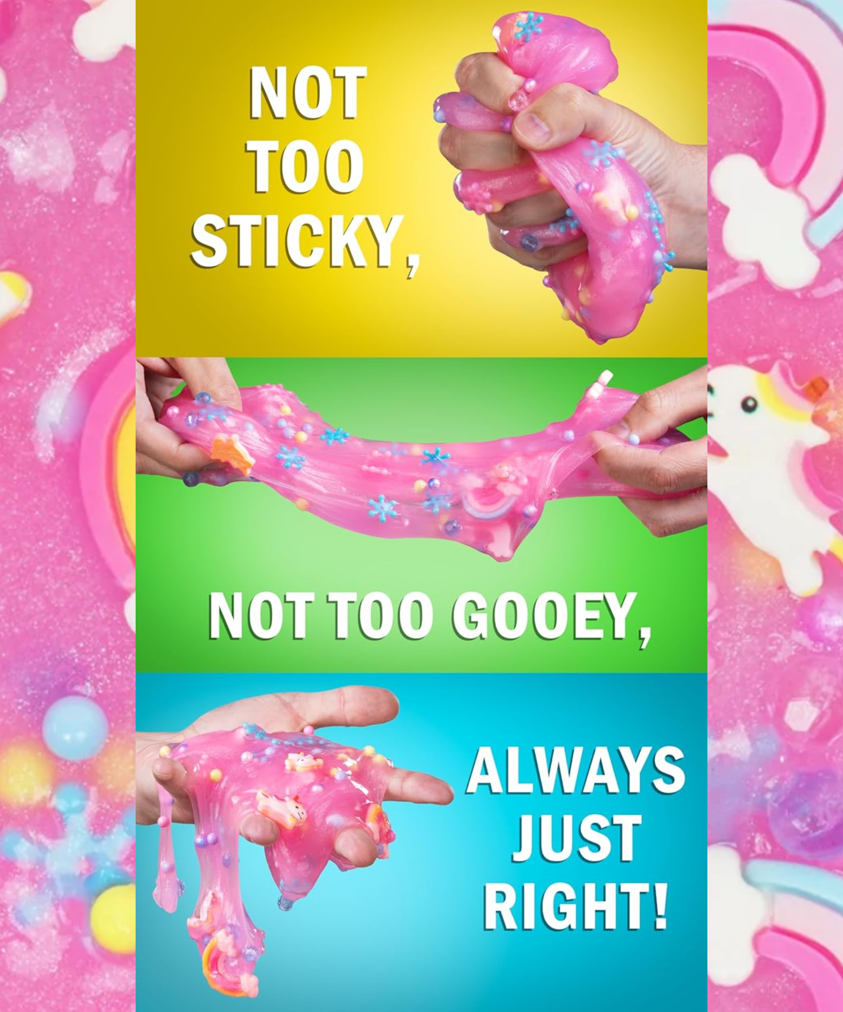 سحر سلايم كريزي آرون - حلم وحيد القرن، سلايم برائحة الزهور مع سحر، غير سام، فائق المرونة واللين، لعبة فيدجيت مناسبة للأولاد والبنات من سن 3 سنوات فما فوق