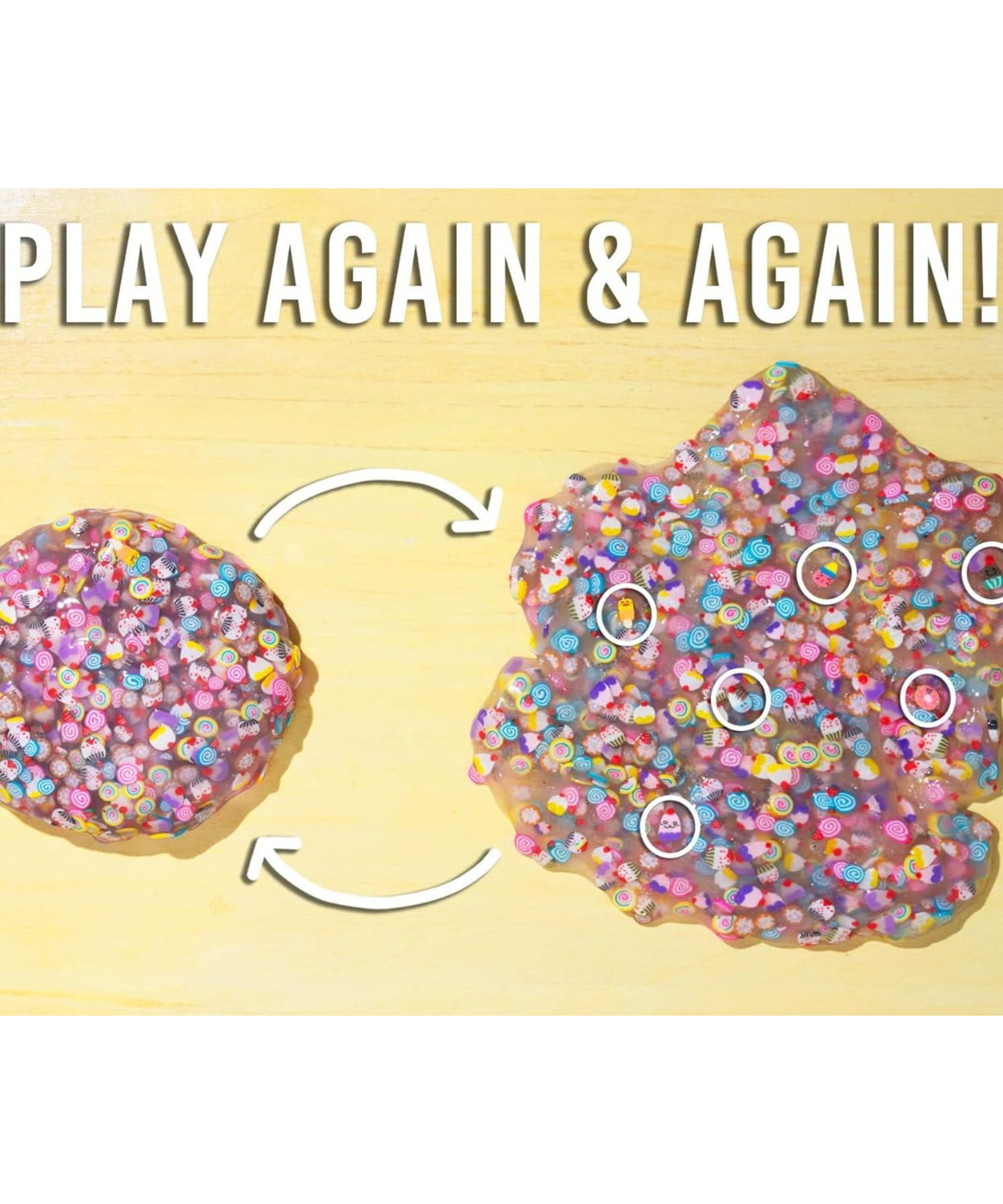 مخبأ آرون المجنون في الداخل! معجون التفكير "مفاجآت حلوة"، علبة معدنية مقاس 4 بوصات مع 90 غرامًا من معجون اللعب الحسي غير السام الذي لا يجف أبدًا، لعبة فيدجيت إبداعية ناعمة الملمس للأولاد والبنات من عمر 3 سنوات فما فوق.