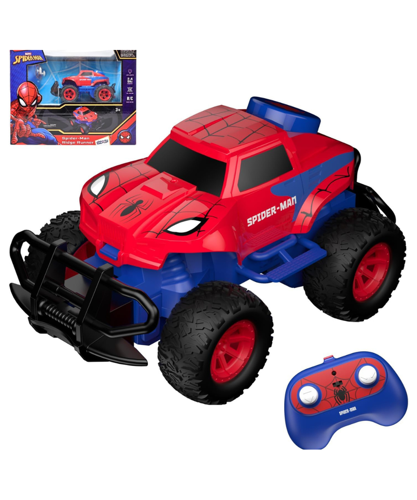 Marvel Spider-Man Ridge Runner R/C Remote Control Car, 2.4 GHz Full Function Toy for Ages 3+