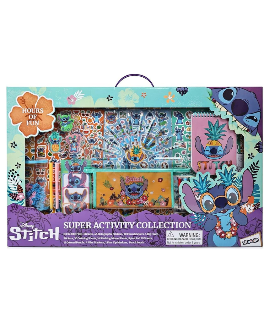 Disney Stitch Super Activity Collection, Coloring & Activity Learning Set, Hours of Fun, Age 3+