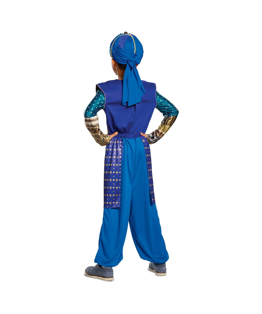 Disguise Disney Genie Aladdin Boys' Costume, Blue, Small (4-6)