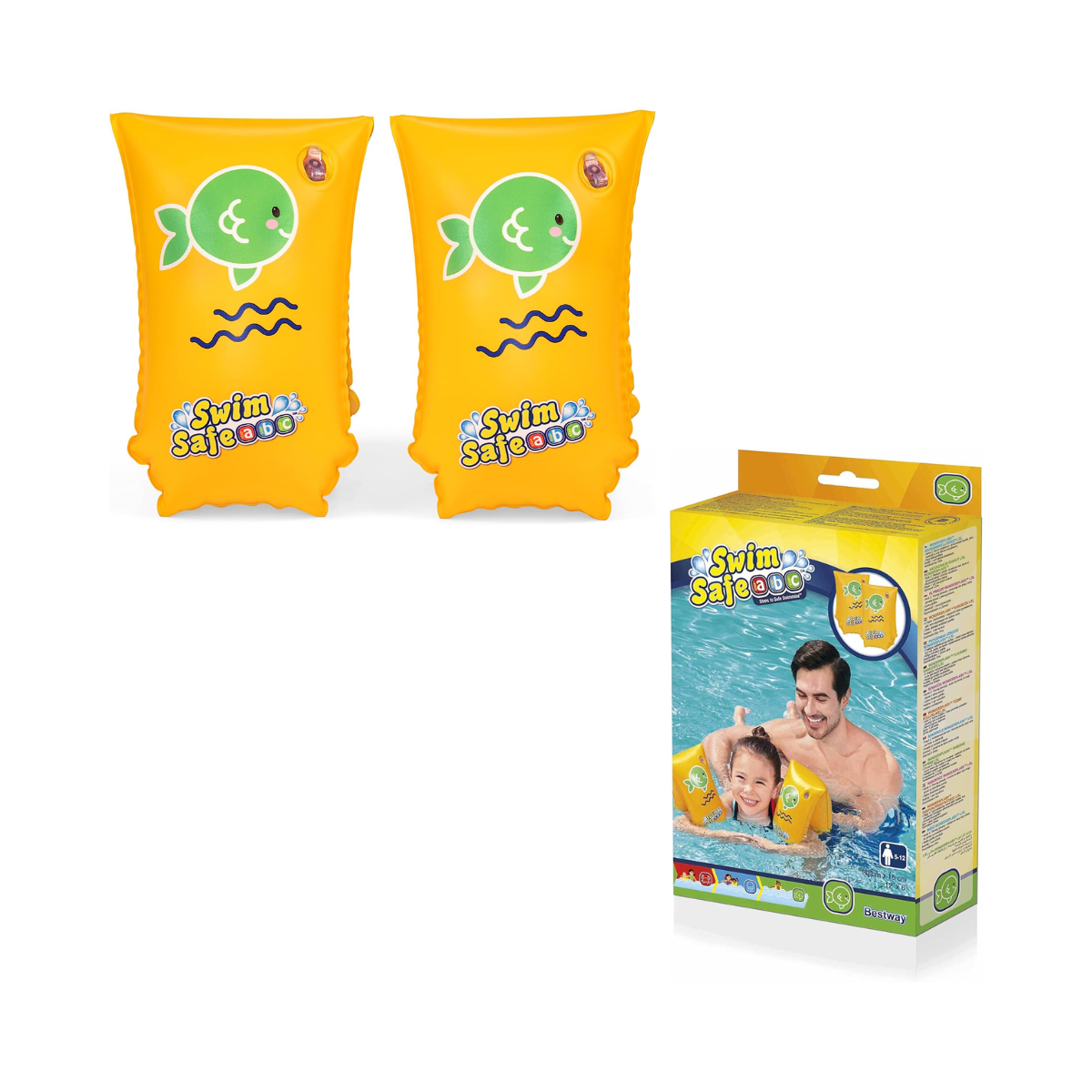 Bestway Swim Safe ABC Schwimmflügel Stufe C WonderSplash, 5-12 Jahre