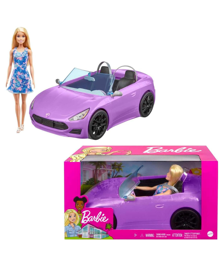 Mattel Barbie Convertible with Doll, HBY29
