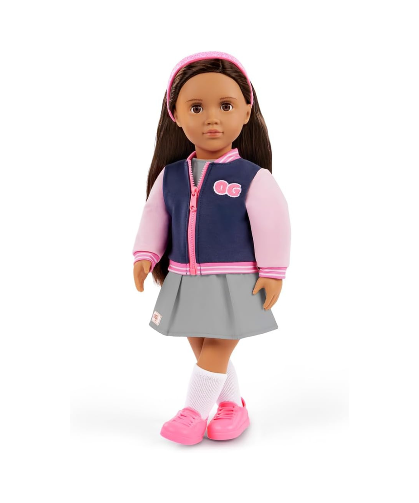 Our Generation Doll w/School Outfit and Bomber Jacket, Marisol | Premium Quality Toy for Kids